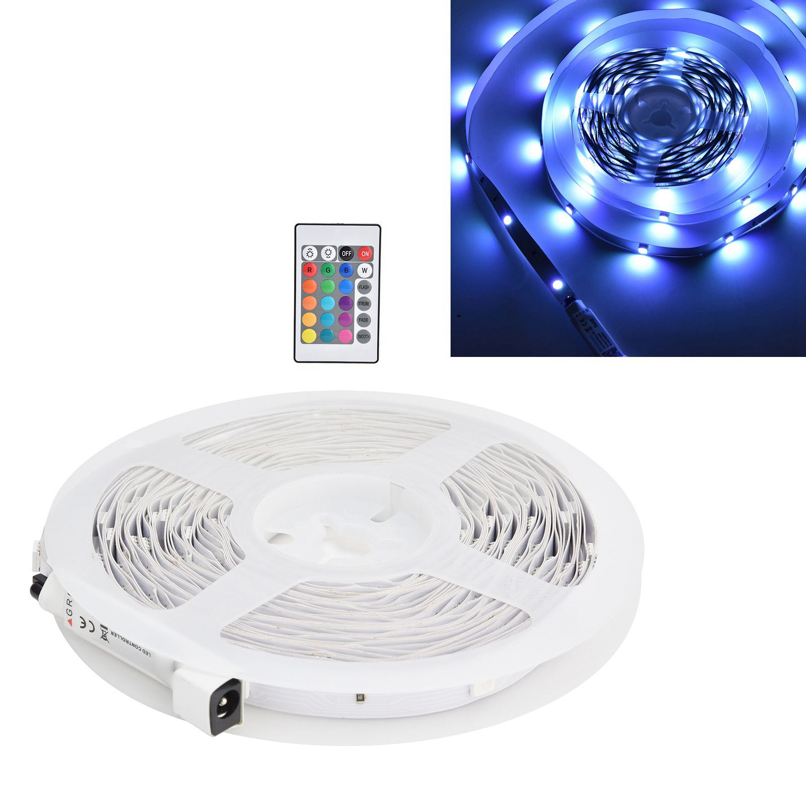 10m LEDstrip Light Set RGB Music Bluetooth APP 24-Key Control Intelligent Tape view 12