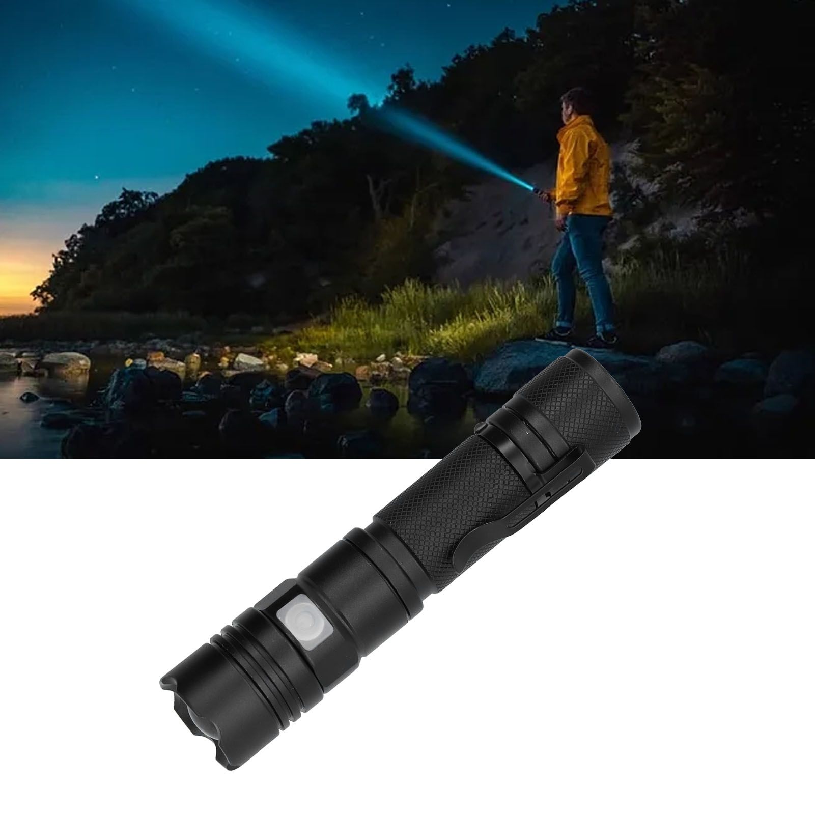 T6 Portable LED Flashlight Mini USB Charging Ultra Bright Flashlight for view 12