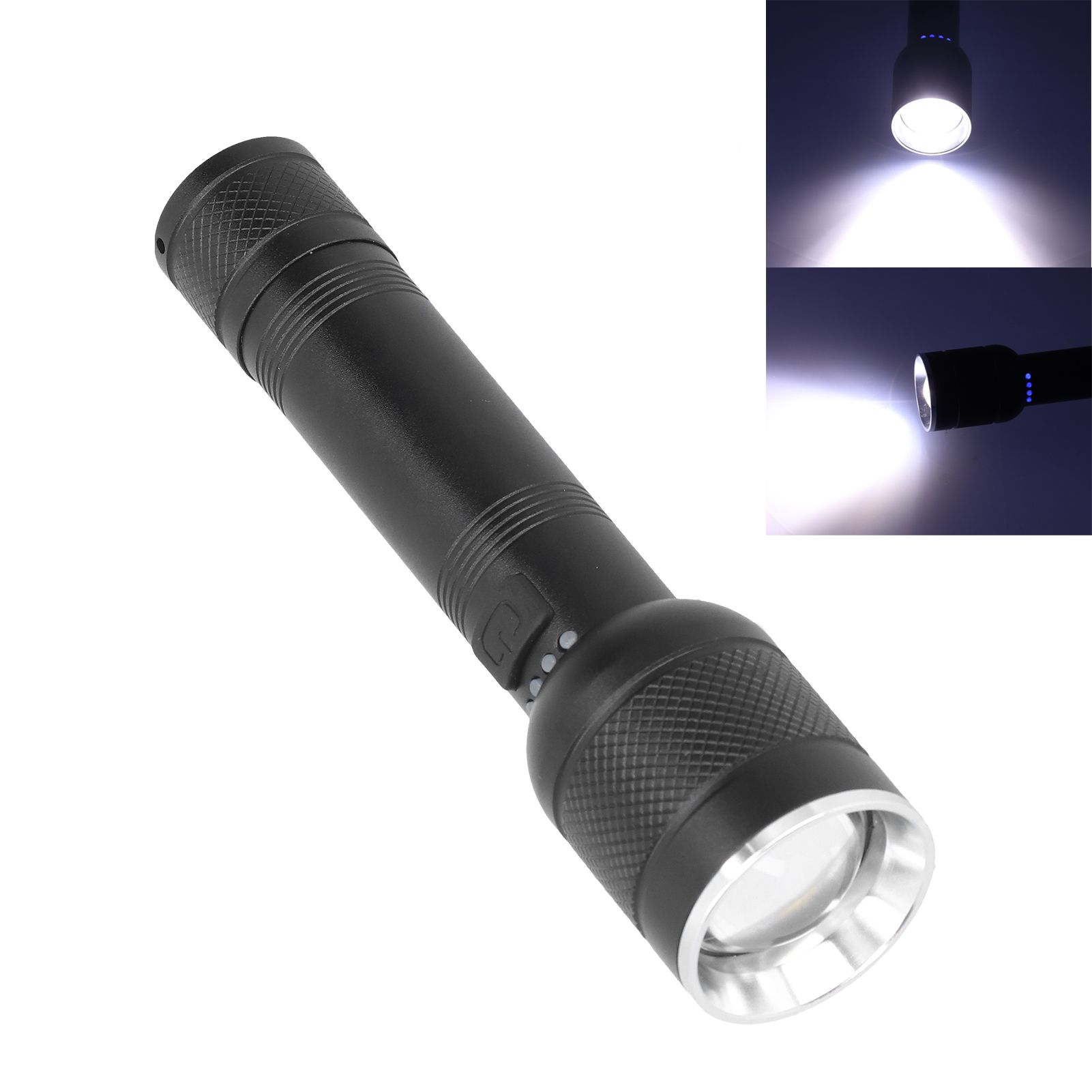 P50 Bright Flashlight LED 4‑Gear USB Rechargeable Retractable Zoom Durable view 6