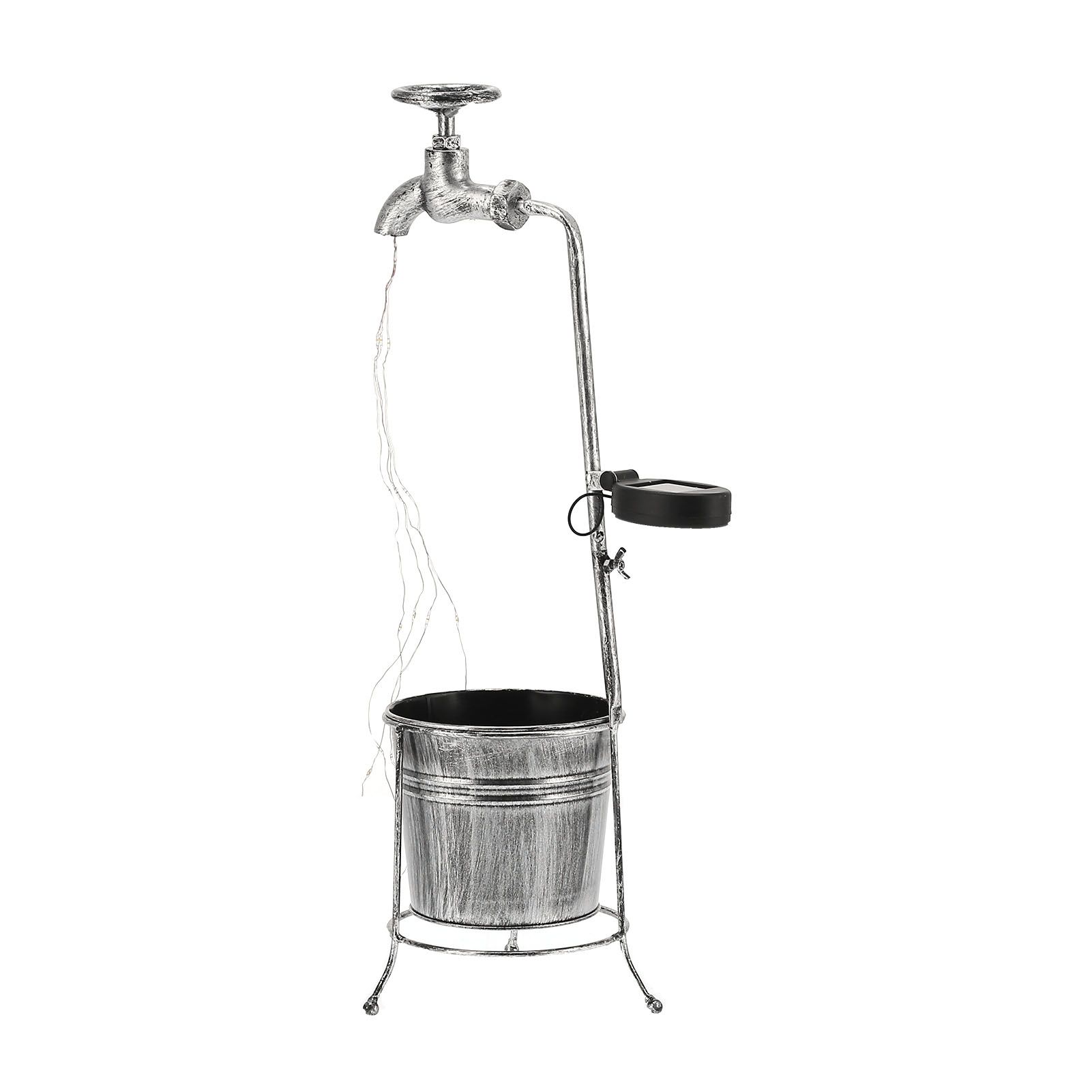 Lawn Lamp Solar Outdoor Waterproof Metal Faucet Durable Light Statue for view 5