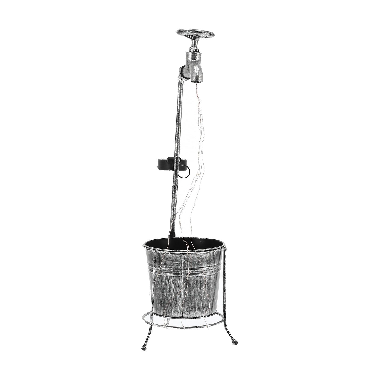 Lawn Lamp Solar Outdoor Waterproof Metal Faucet Durable Light Statue for view 8