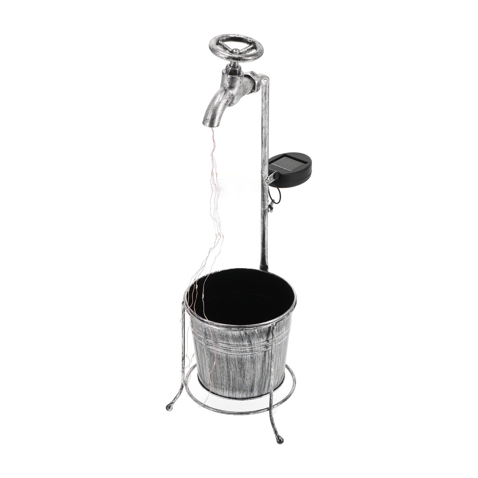 Lawn Lamp Solar Outdoor Waterproof Metal Faucet Durable Light Statue for view 9