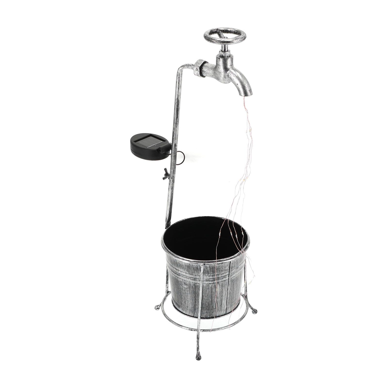 Lawn Lamp Solar Outdoor Waterproof Metal Faucet Durable Light Statue for view 10