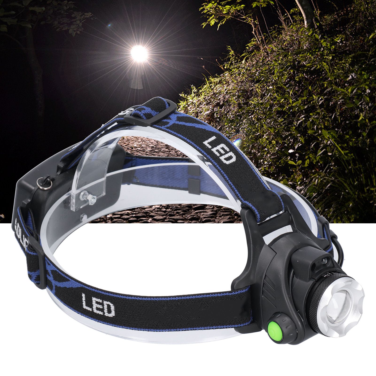 LED Headlamp Scalable Focusing Induction Headlight for Camping Fishing Night view 11