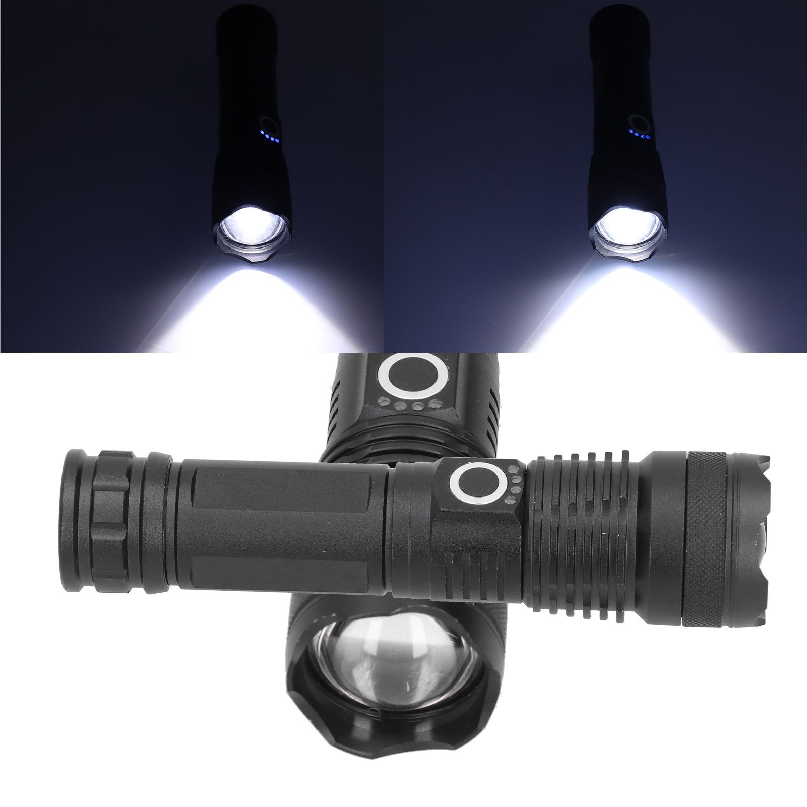 P50 LED Flashlight Battery Indicate USB Charging 20W Ultra Bright Flashlight view 11