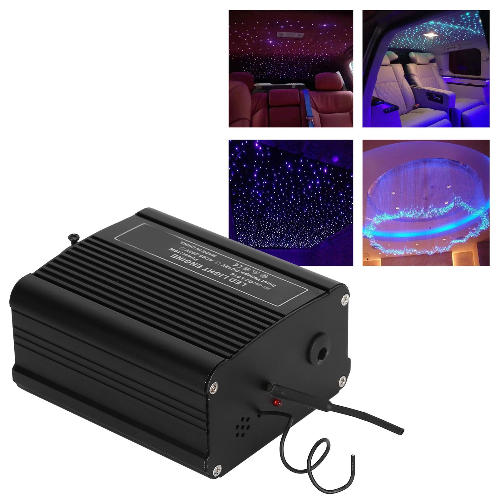 LED Fiber Optic Light 16W/RGBW Ceiling Fiber Optic Light for Car Roof Home view 12