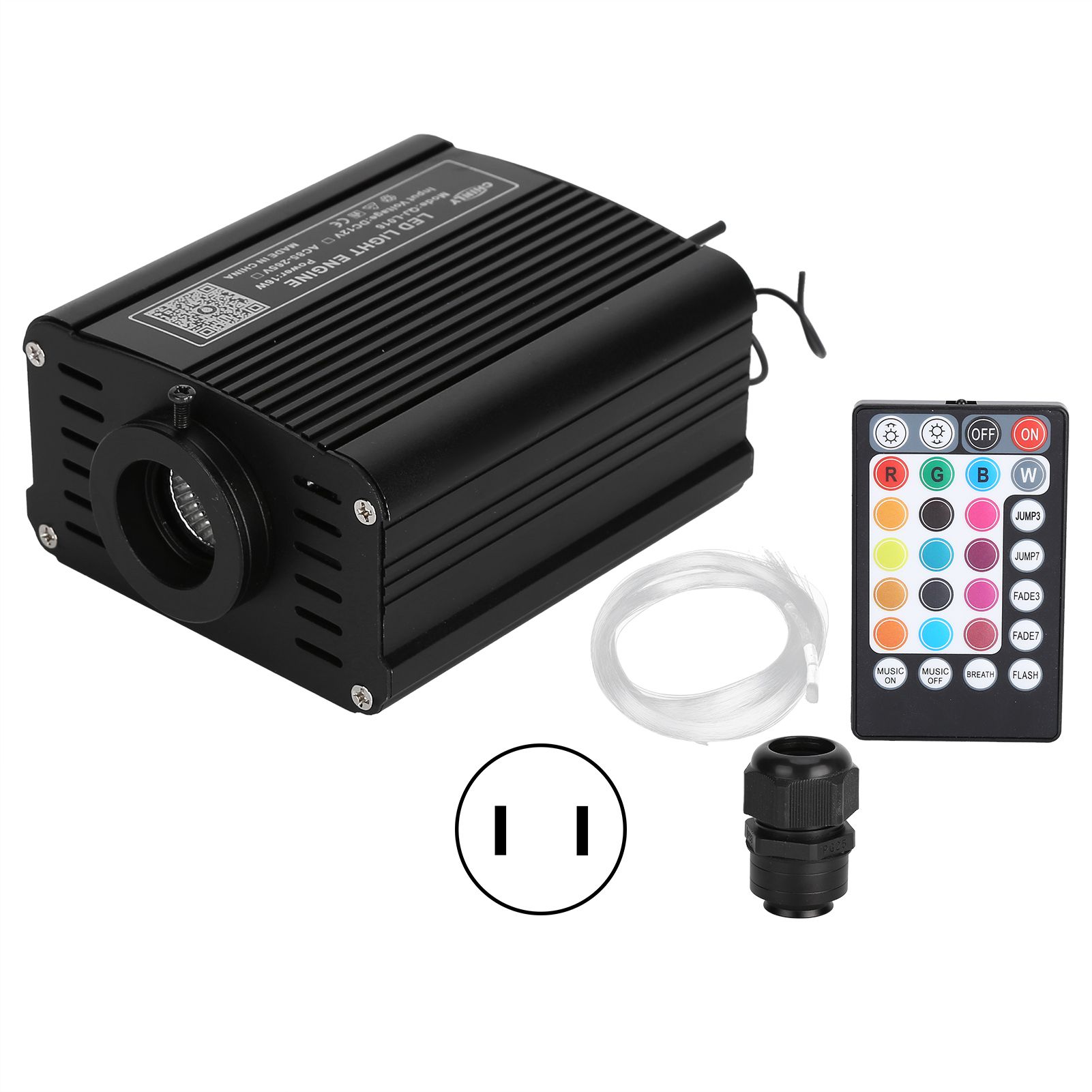 LED Fiber Optic Light 16W/RGBW Ceiling Fiber Optic Light for Car Roof Home view 2