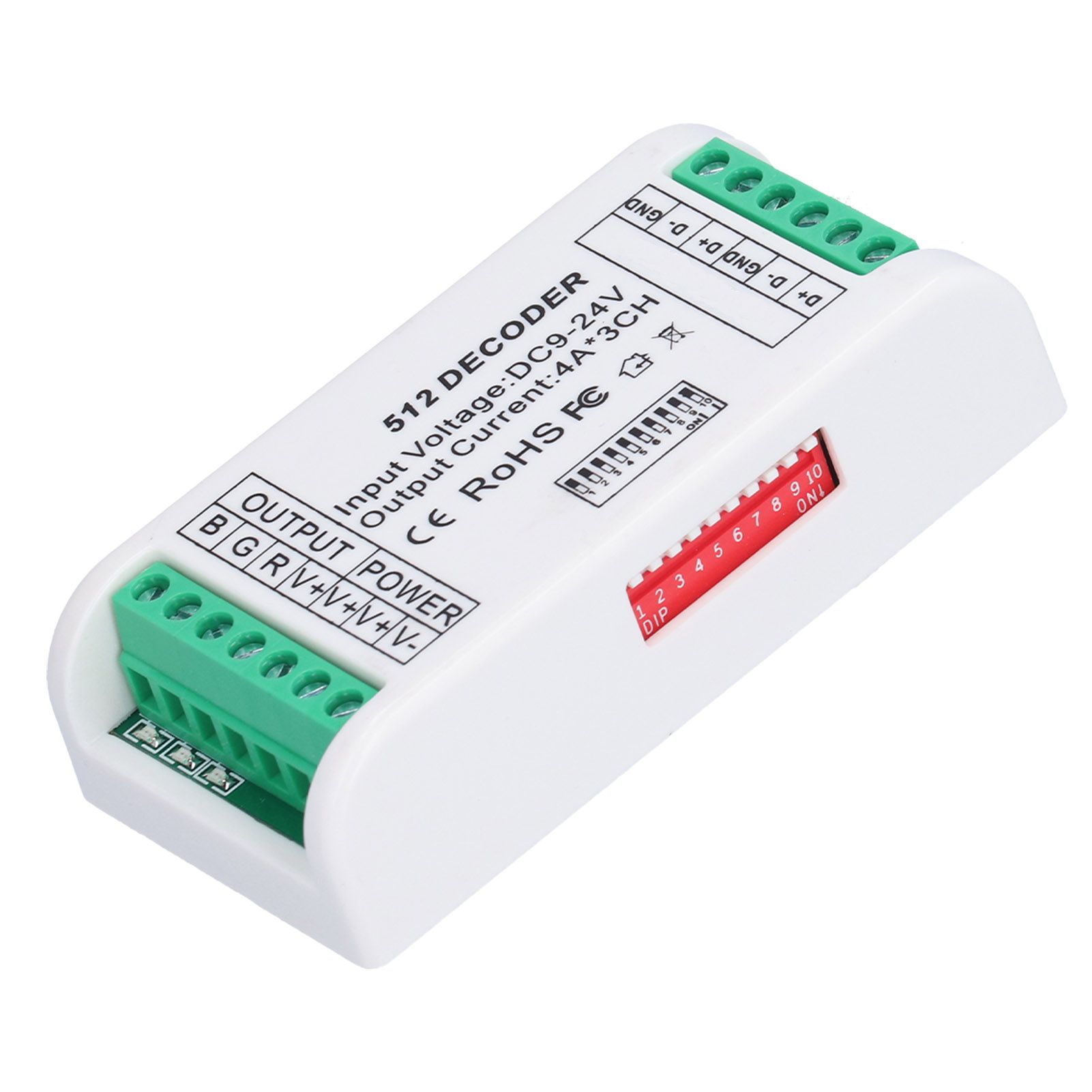 3 Channels LED Decoder Strip Controller RGB Controller DMX512 Constant Voltage view 4