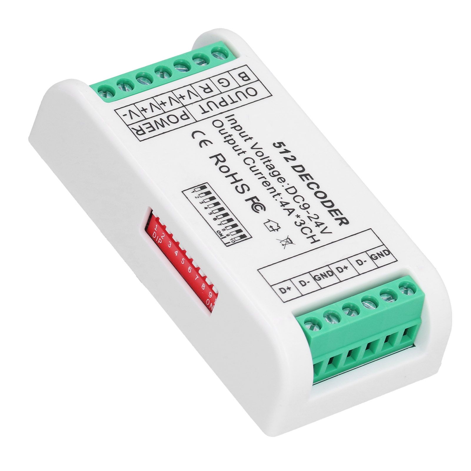 3 Channels LED Decoder Strip Controller RGB Controller DMX512 Constant Voltage view 5