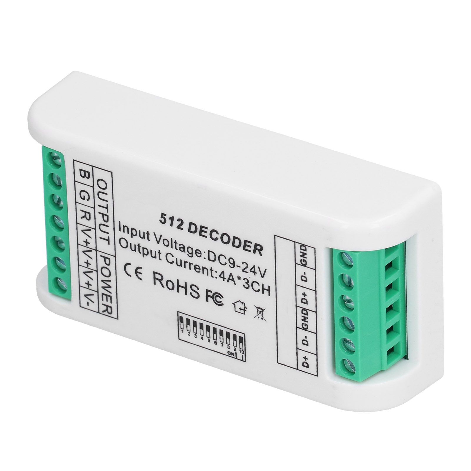 3 Channels LED Decoder Strip Controller RGB Controller DMX512 Constant Voltage view 6