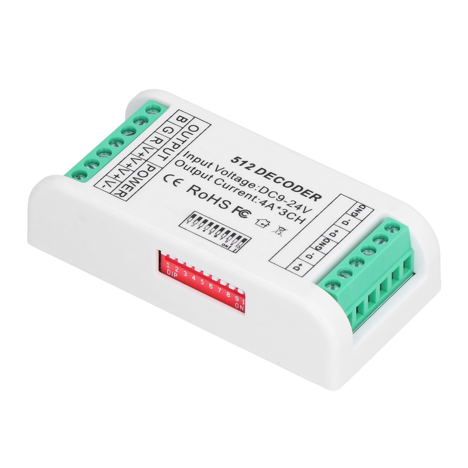 3 Channels LED Decoder Strip Controller RGB Controller DMX512 Constant Voltage view 8