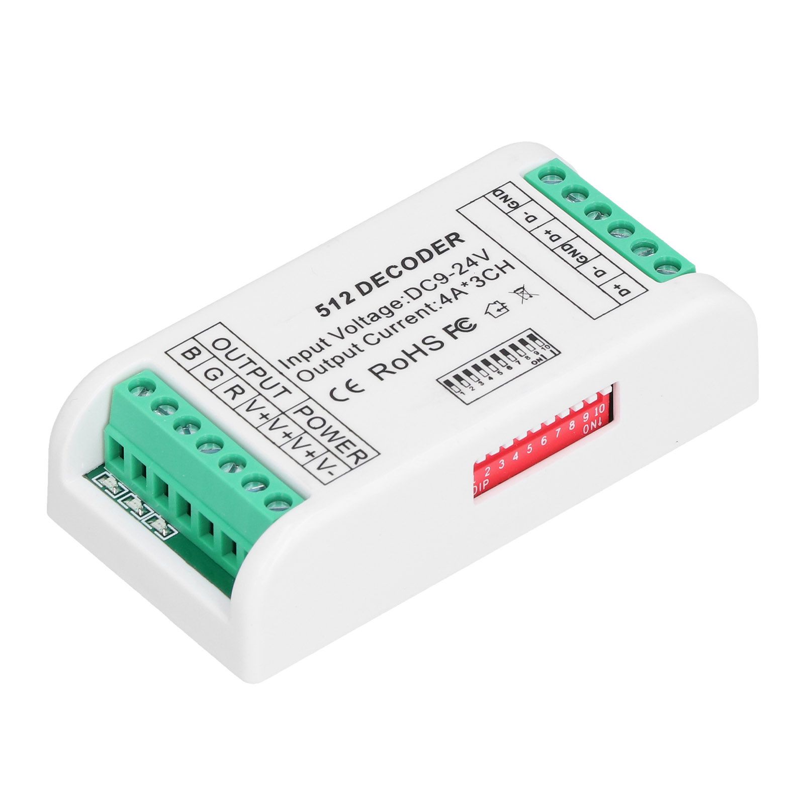 3 Channels LED Decoder Strip Controller RGB Controller DMX512 Constant Voltage view 9