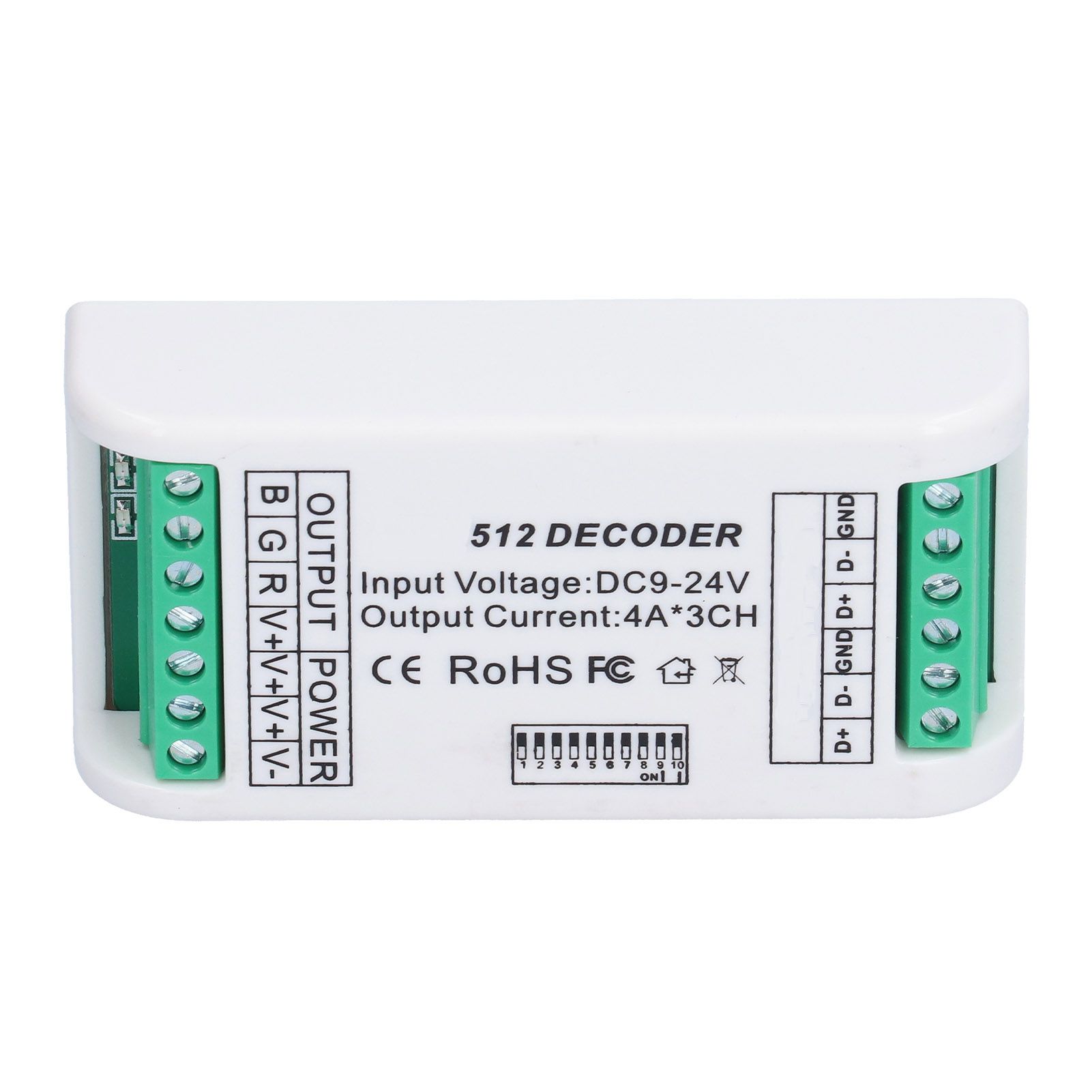 3 Channels LED Decoder Strip Controller RGB Controller DMX512 Constant Voltage view 10