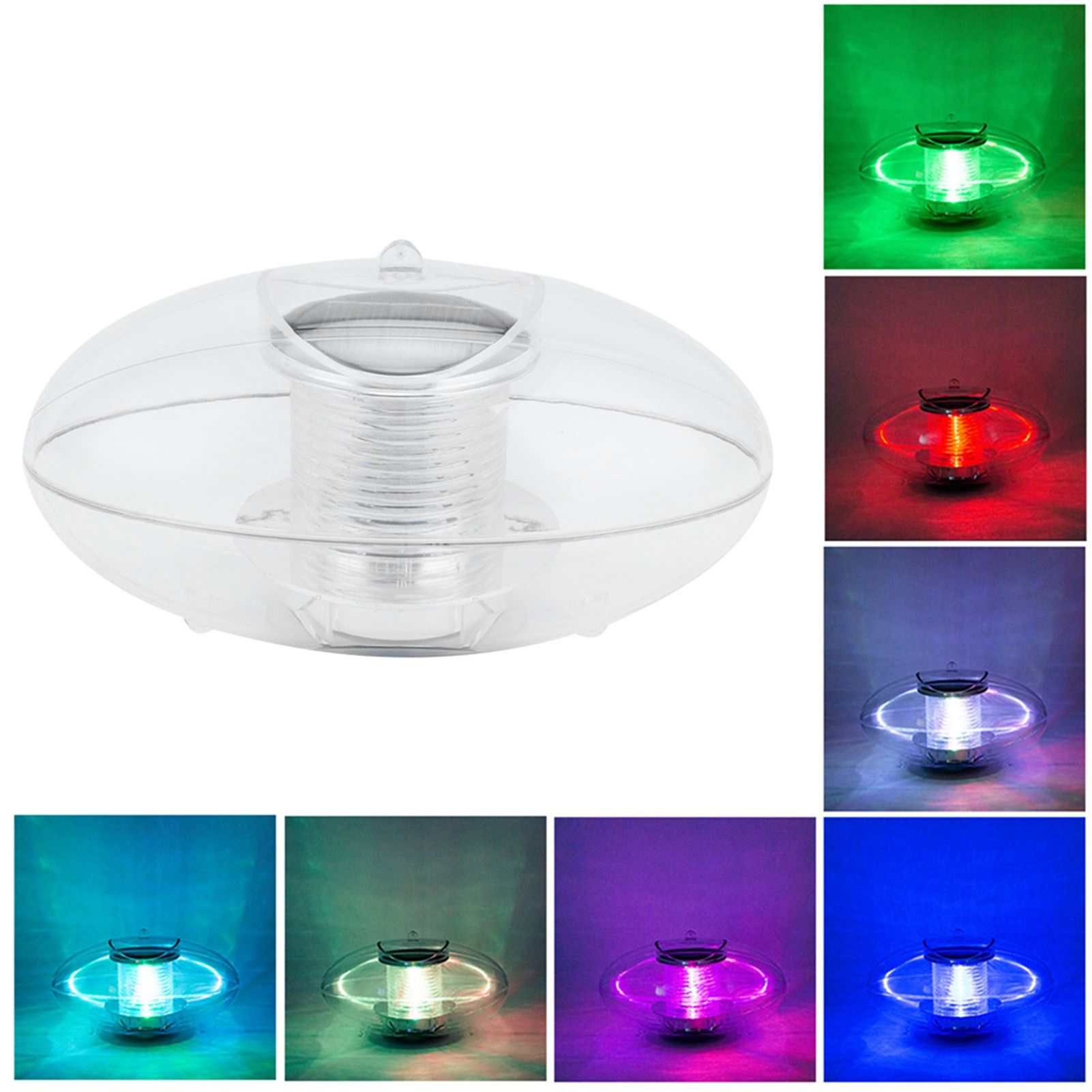 LED Water Float Light RGB Colorful Color Change IP67 Waterproof Solar Water view 11