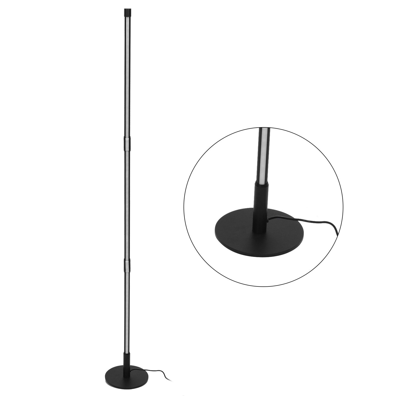 LED Corner Floor Lamp RGB Color Changing Ambient Light with Round Base view 6