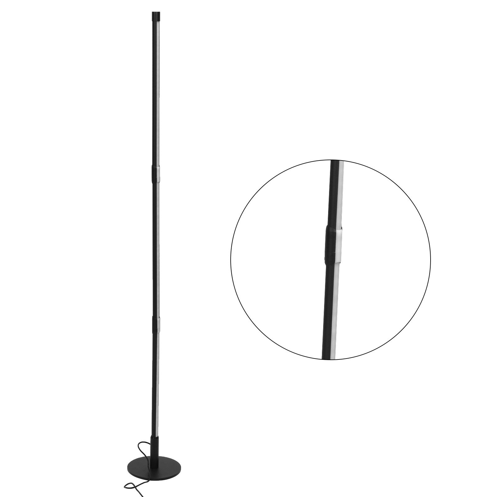 LED Corner Floor Lamp RGB Color Changing Ambient Light with Round Base view 7