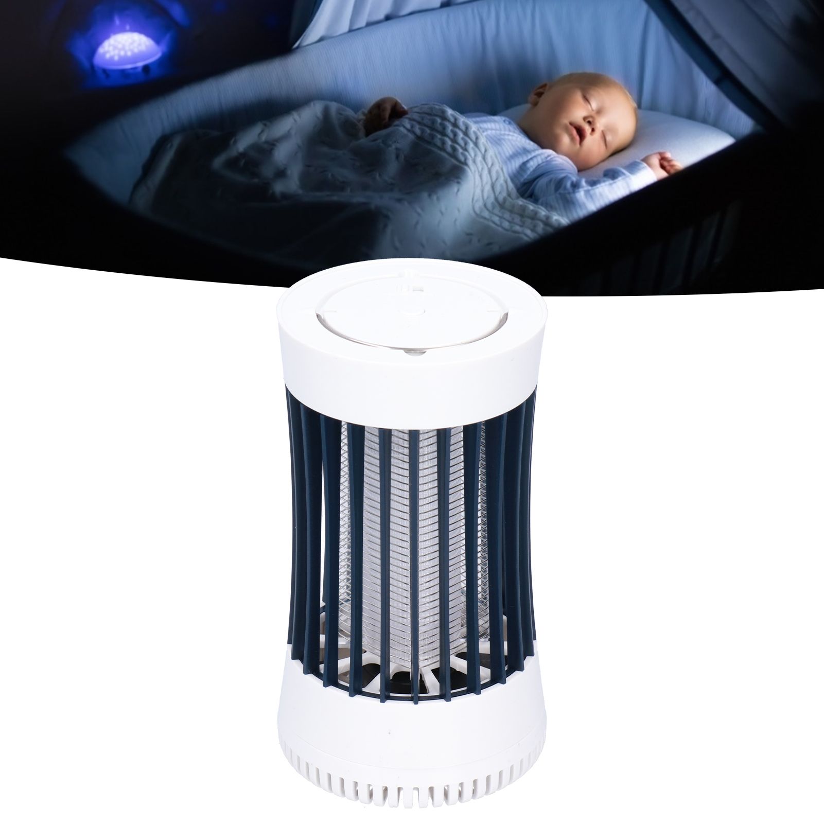 LED Mosquito Lamp Electric Shock Suction Type Silent Charging Safe Odorless view 12
