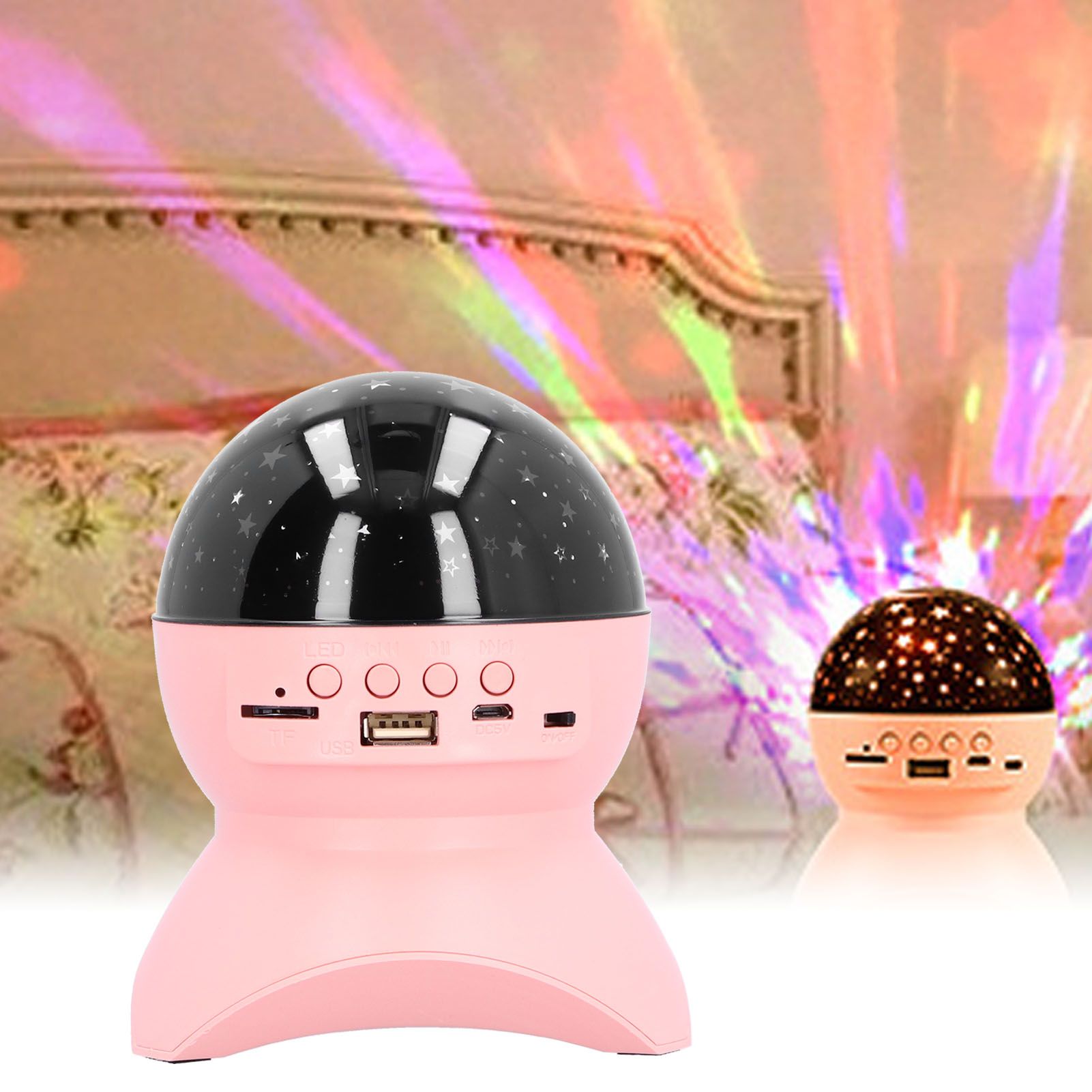 LED Rotating Star Sky Light USB Bluetooth Music Projection Lamp Night Light view 12