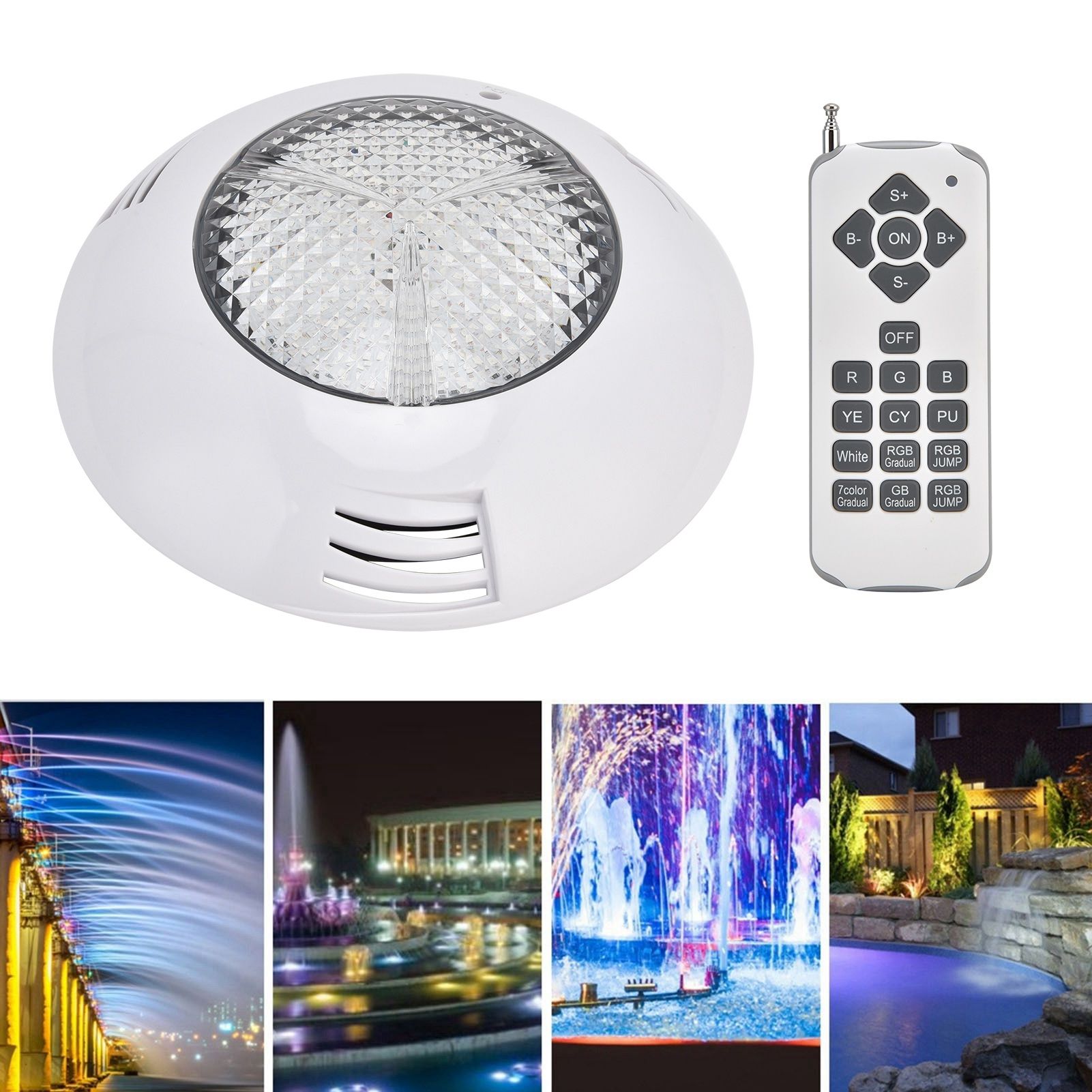 LED Simming Pool Light Waterproof Underwater Wall Mounted Light RGB Remote view 11