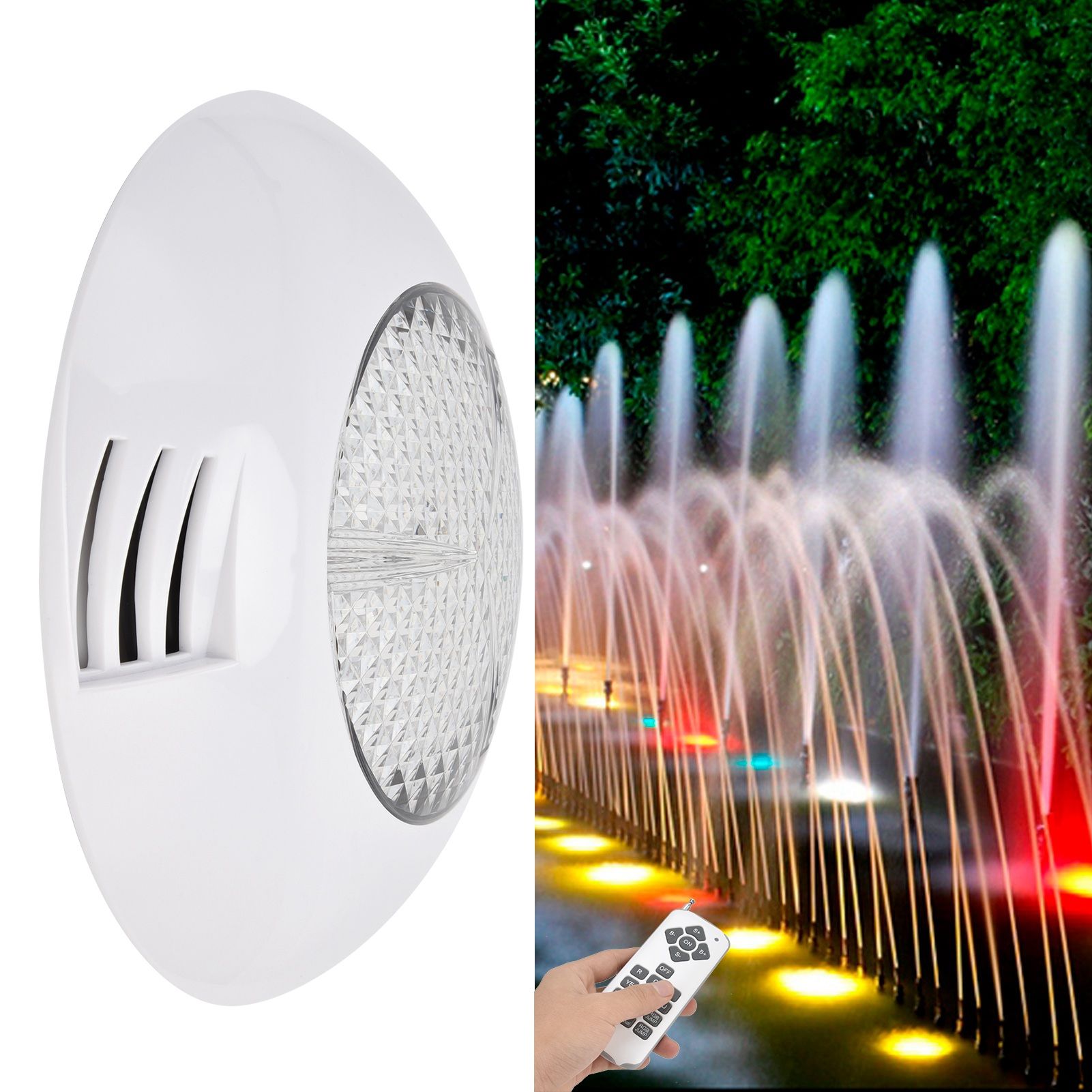 LED Simming Pool Light Waterproof Underwater Wall Mounted Light RGB Remote view 12