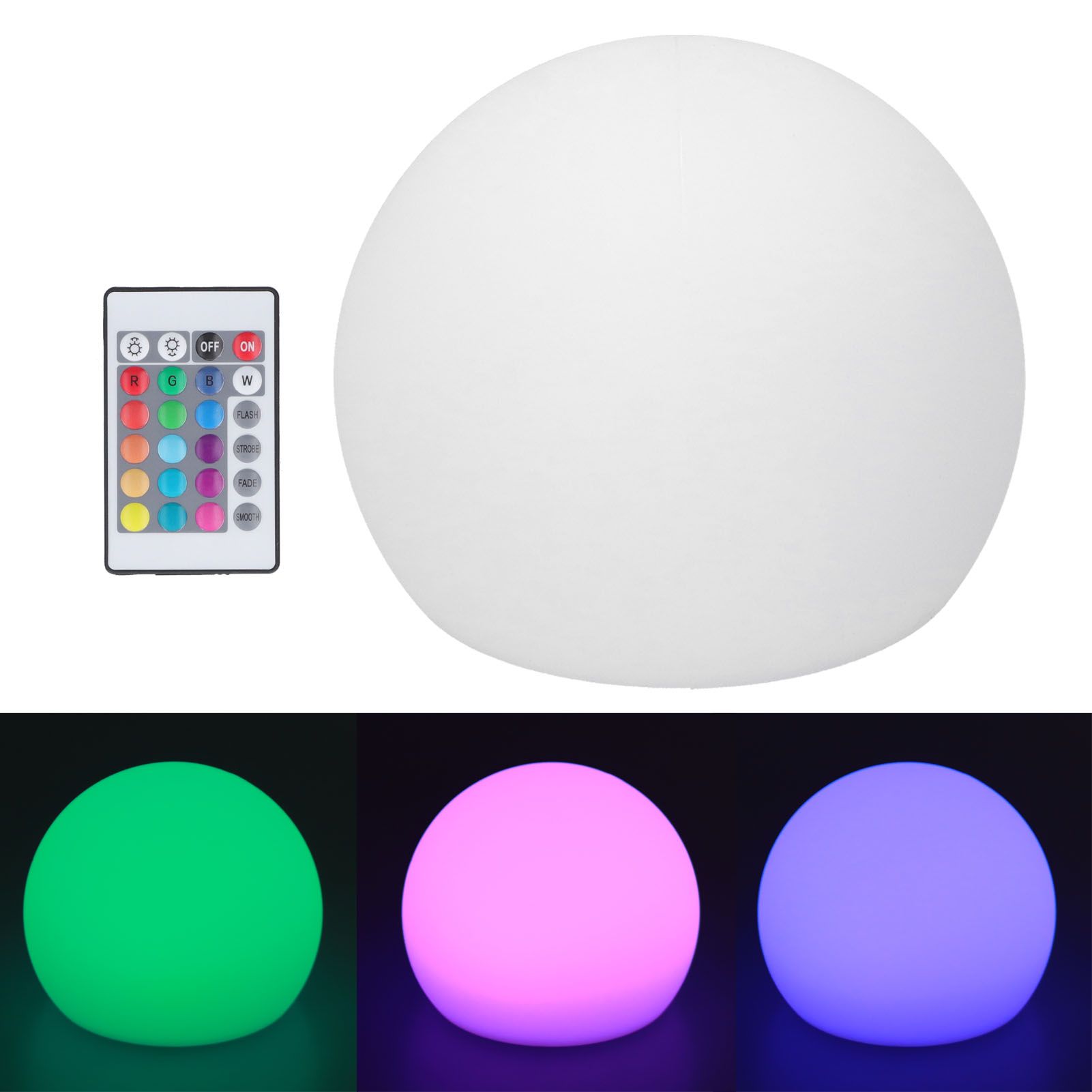 LED Ball Light RGBW Globe Lamp Night Light with 16 Color Dimmable 4 Modes 24 view 6