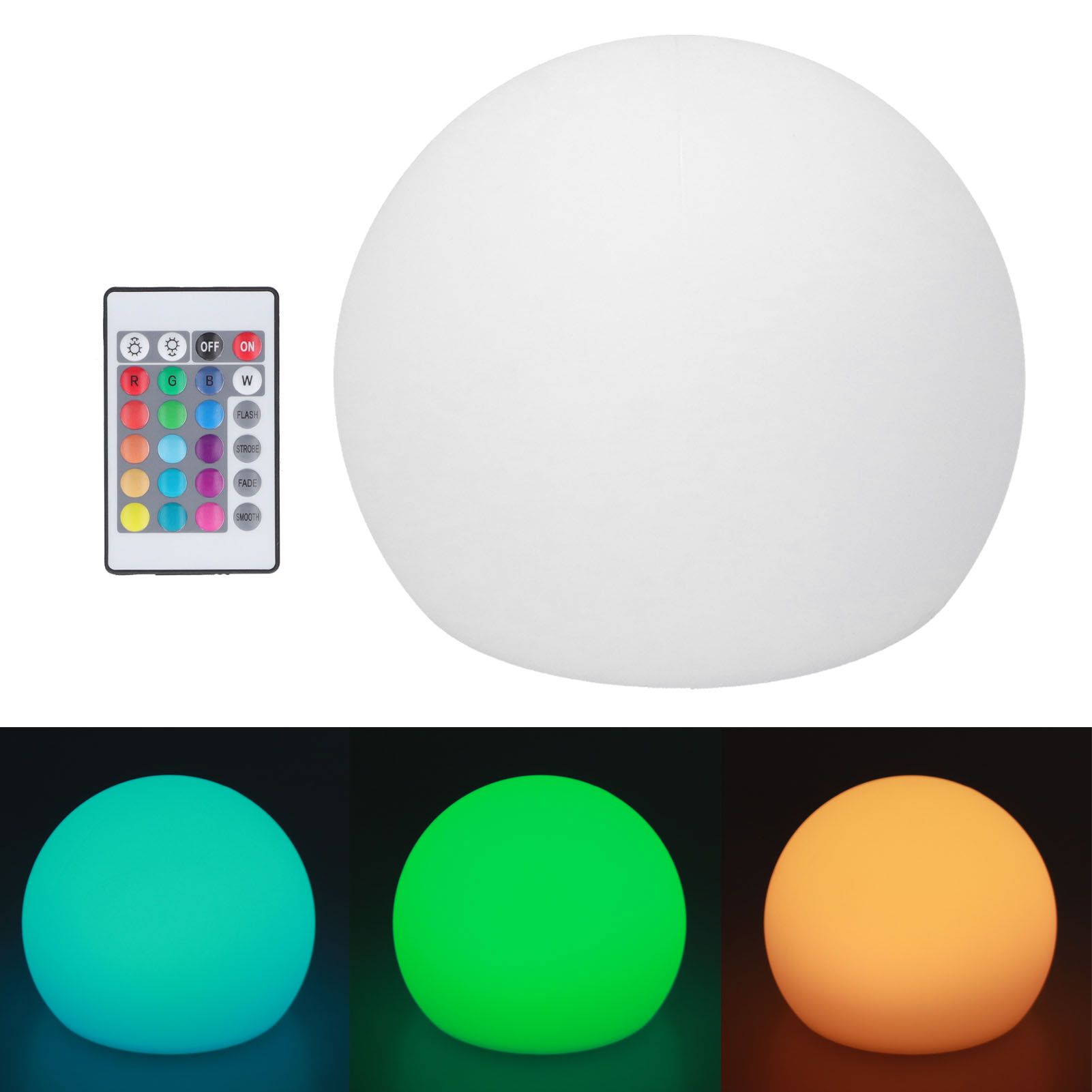 LED Ball Light 24 Key Remote Control RGBW Globe Lamp Night Light with 16 Color view 10