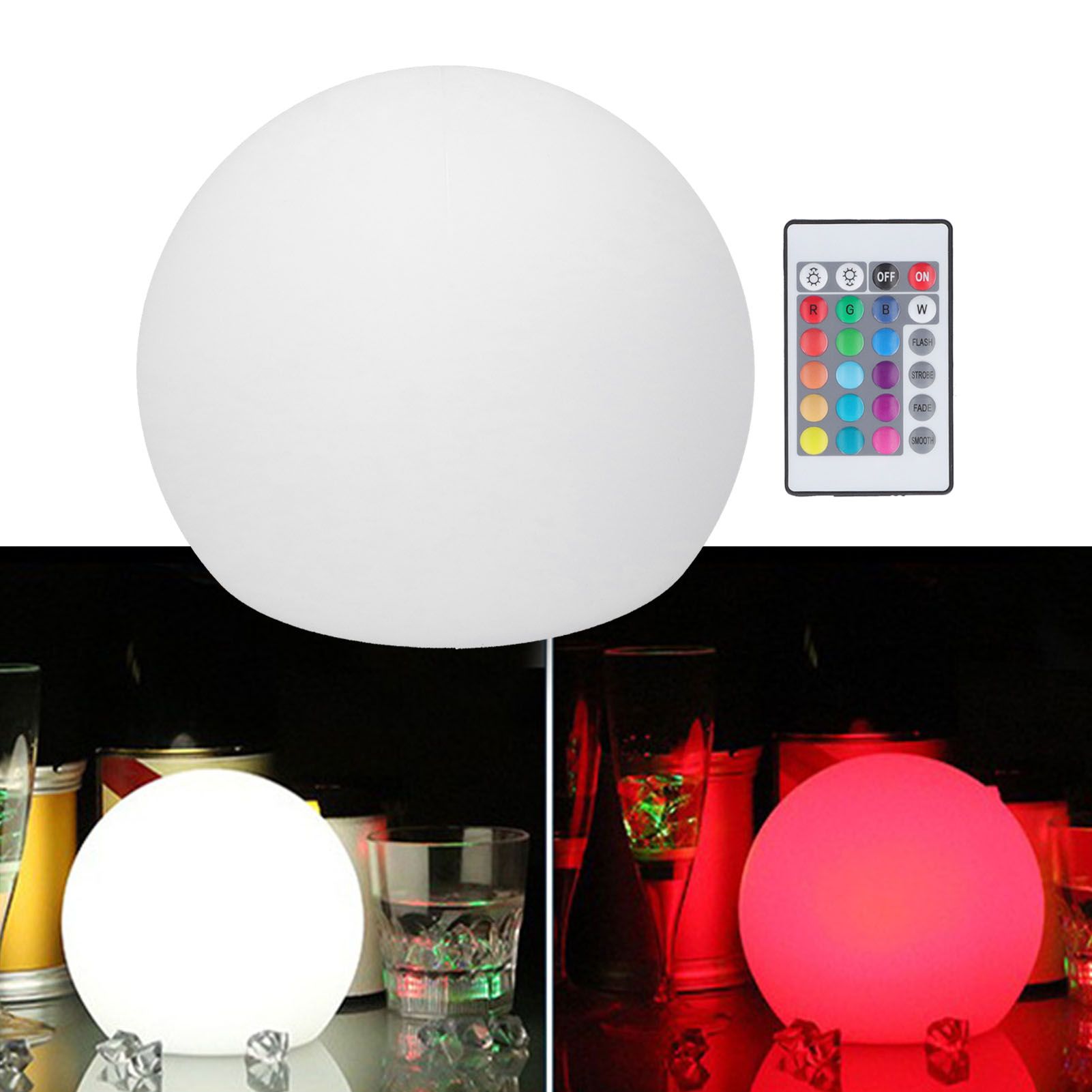 LED Ball Light 24 Key Remote Control RGBW Globe Lamp Night Light with 16 Color view 11
