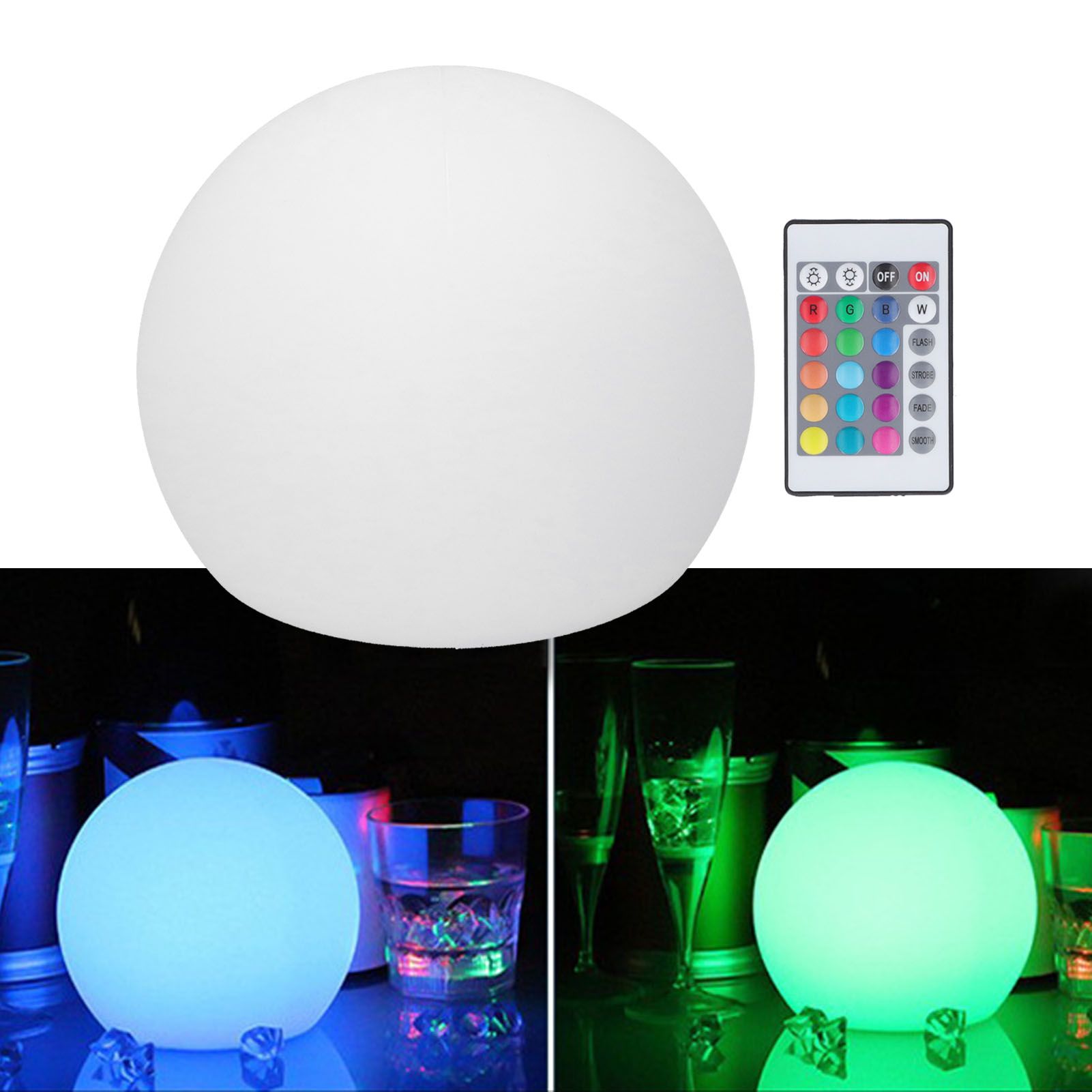 LED Ball Light 24 Key Remote Control RGBW Globe Lamp Night Light with 16 Color view 12
