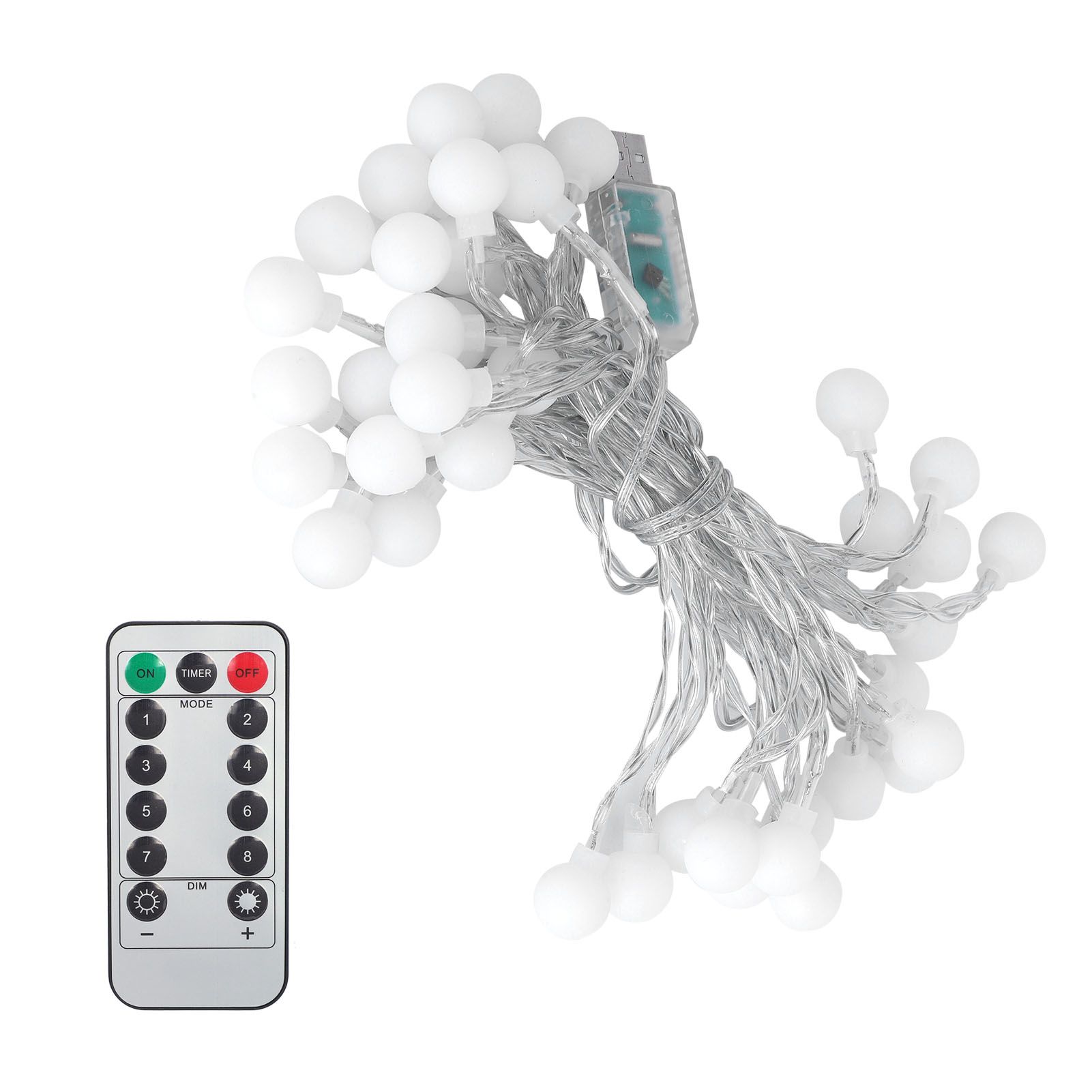 40LED Globe Ball String Lights 6M USB Decorative Hanging Lights with 8‑Mode view 7