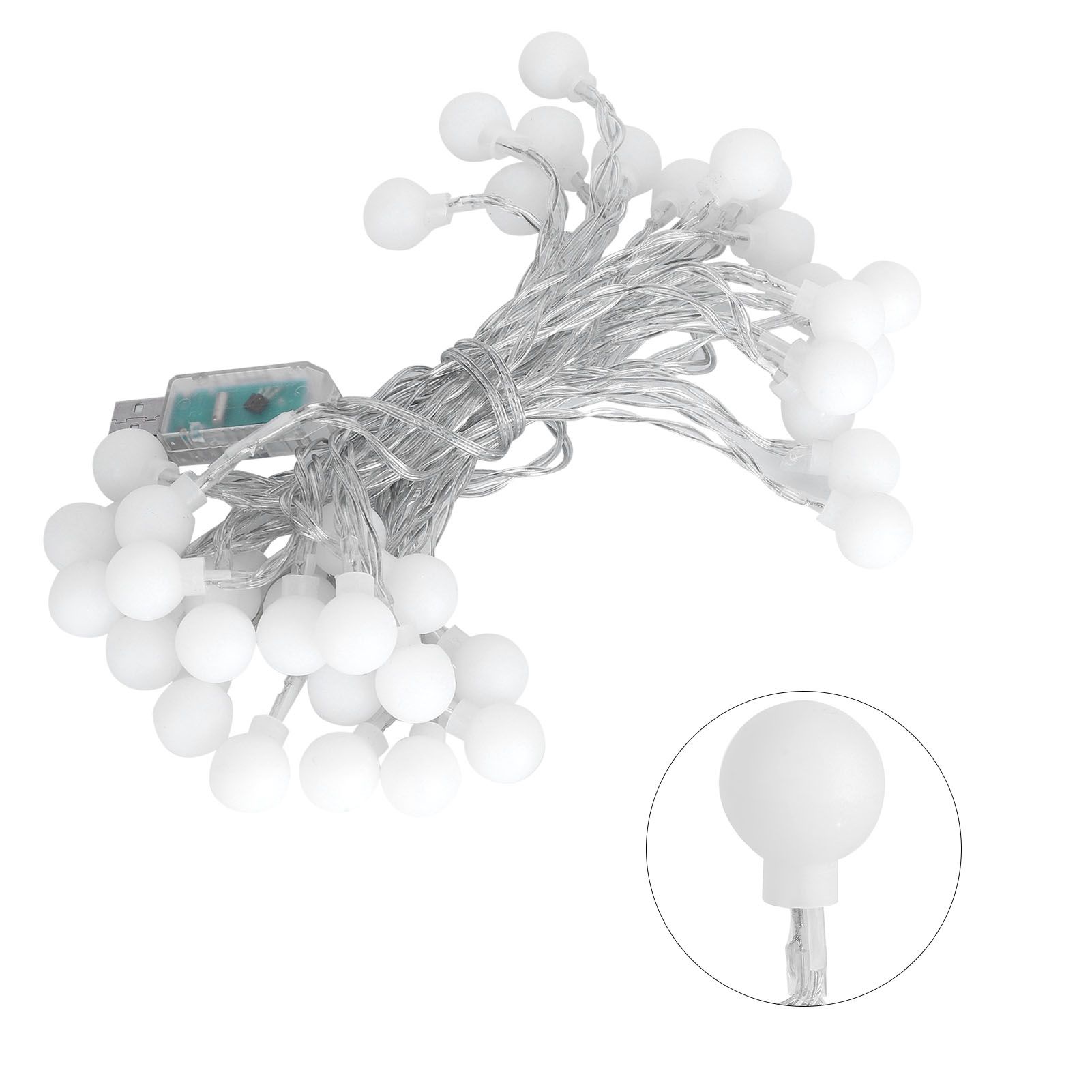 40LED Globe Ball String Lights 6M USB Decorative Hanging Lights with 8‑Mode view 9