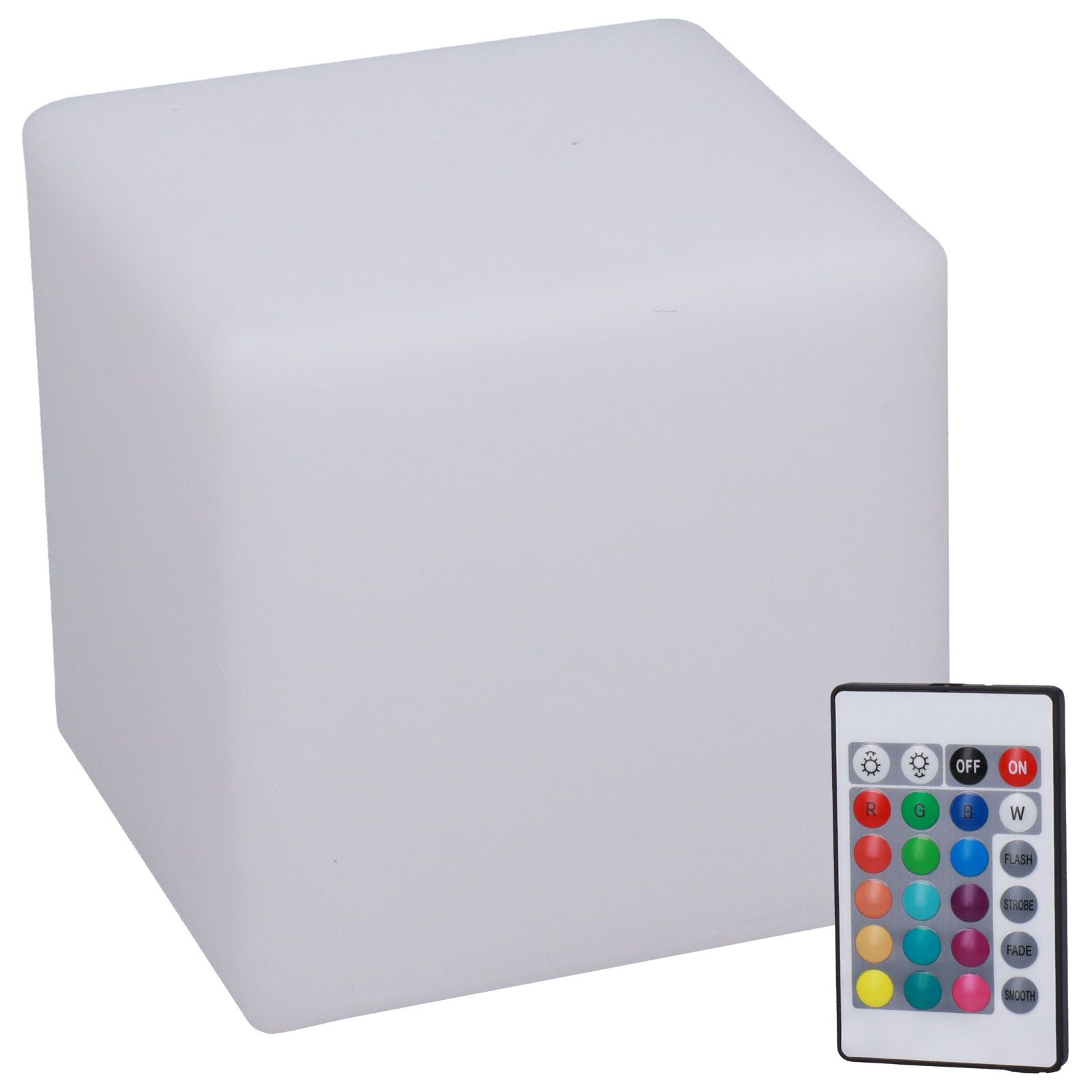 LED Cube Lamp Remote Control RGBW Adjustable 16‑Color 4‑Mode Durable Night view 2