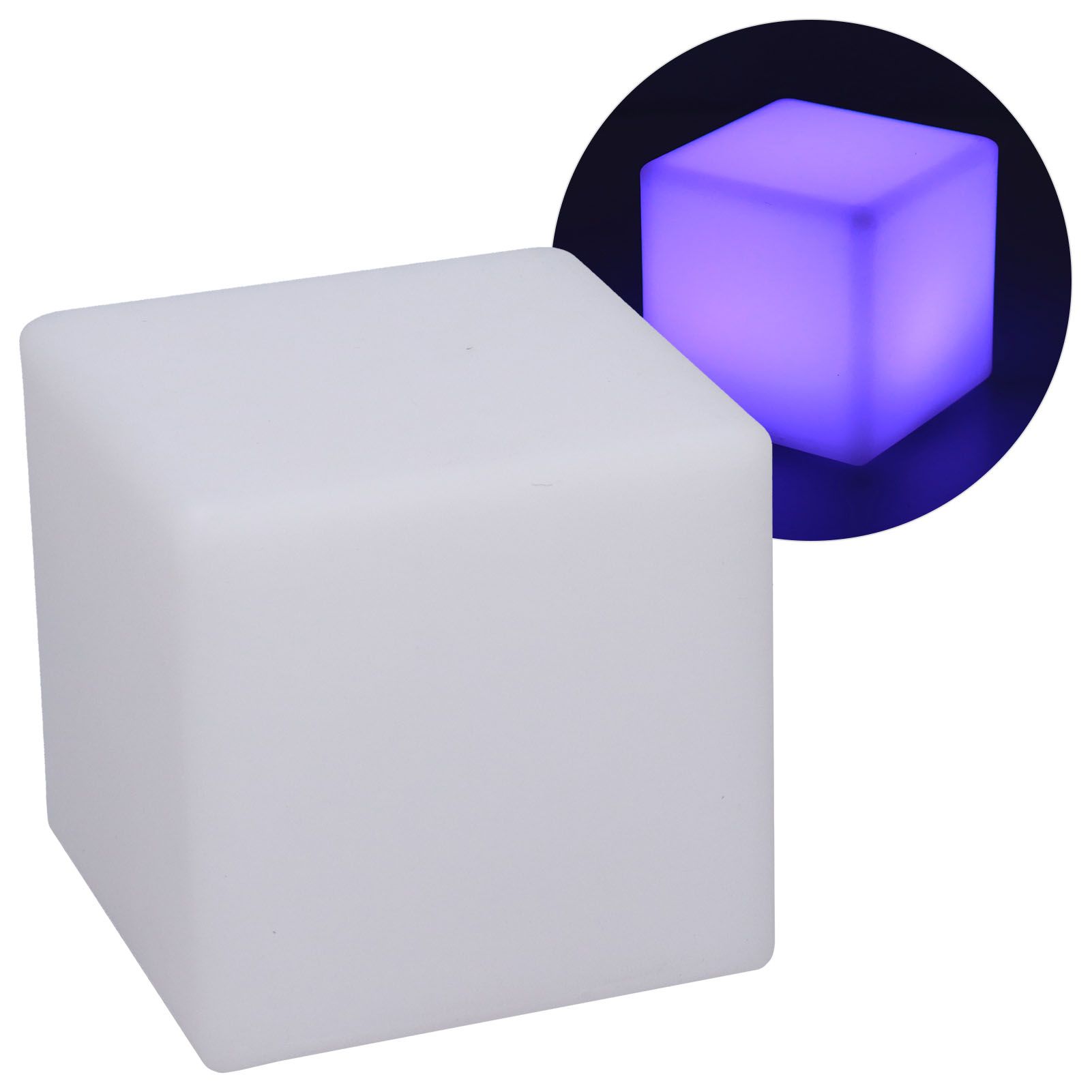 LED Cube Lamp Remote Control RGBW Adjustable 16‑Color 4‑Mode Durable Night view 9