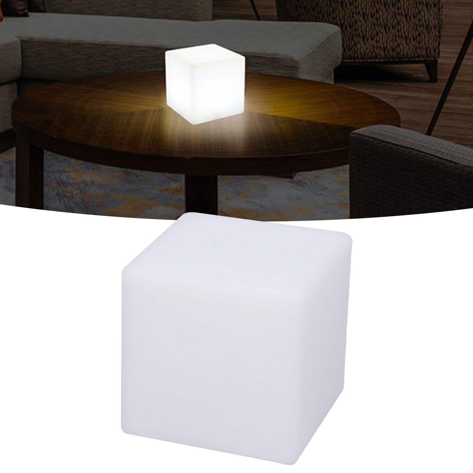 LED Cube Lamp Remote Control RGBW Adjustable 16‑Color 4‑Mode Durable Night view 12