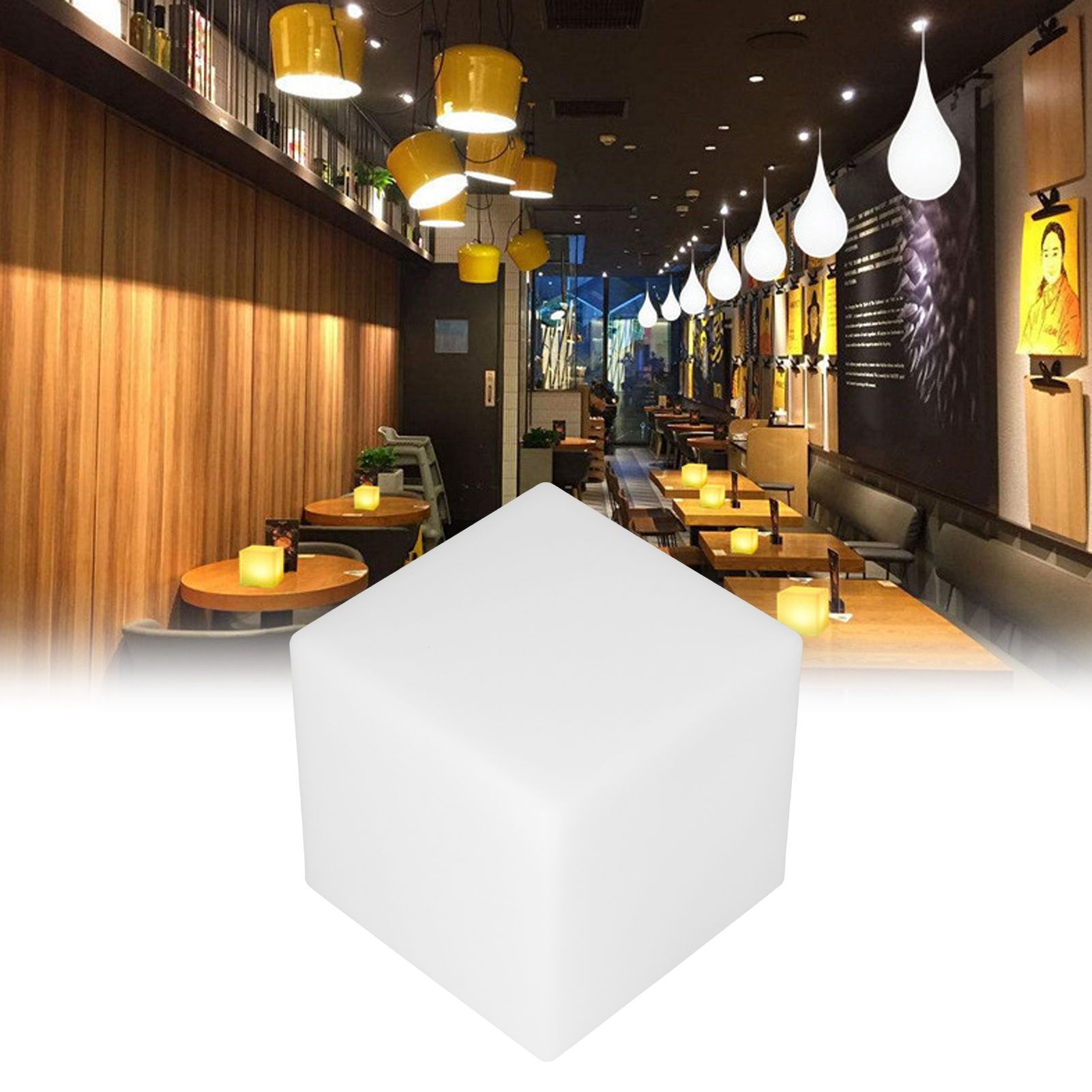 LED Cube Light 16‑Color 4‑Mode Mood Lamp Night Light with Remote Control for view 11