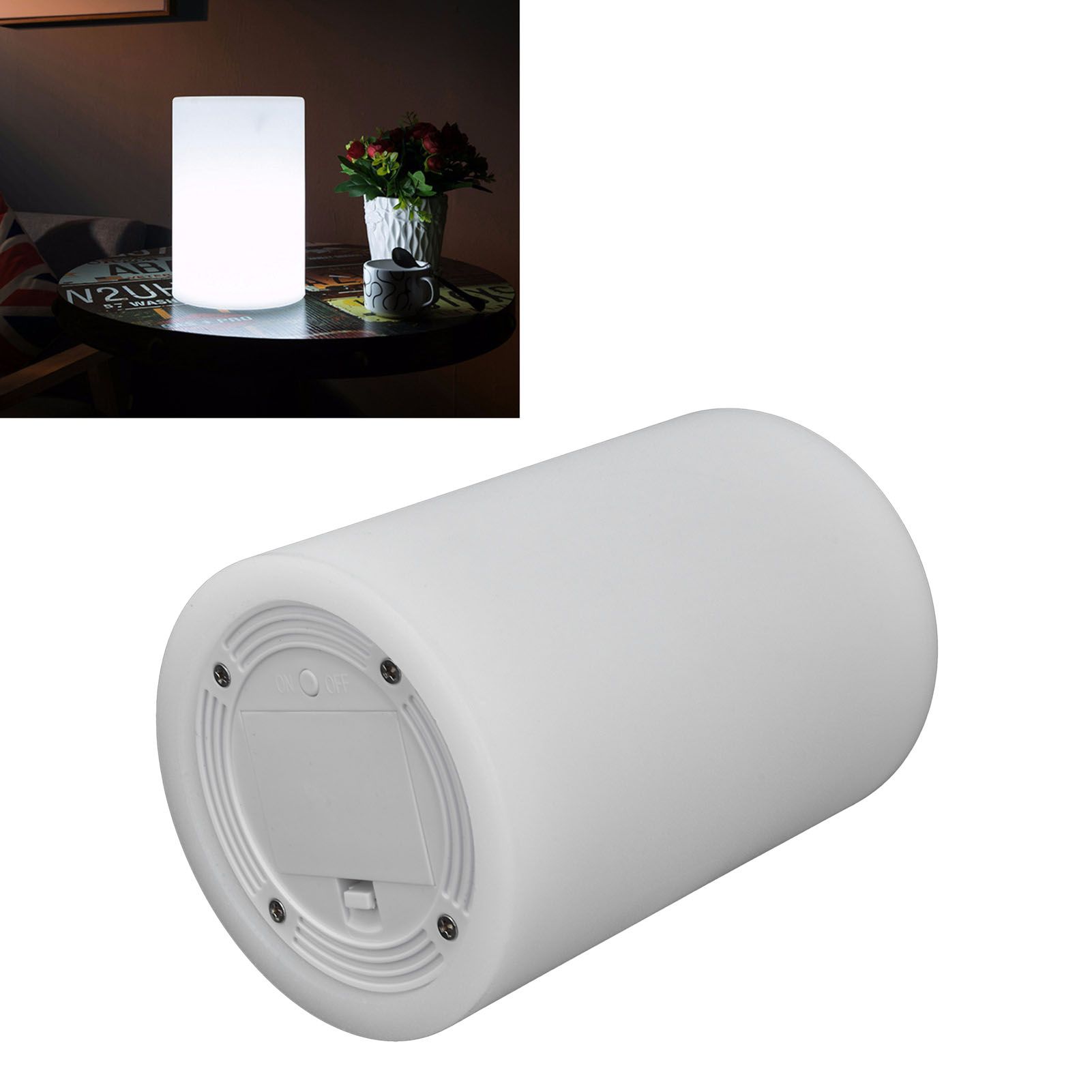 Remote Control LED Night Lamp 16 Color 4 Mode RGBW Cylindrical Desk Lamp for view 11
