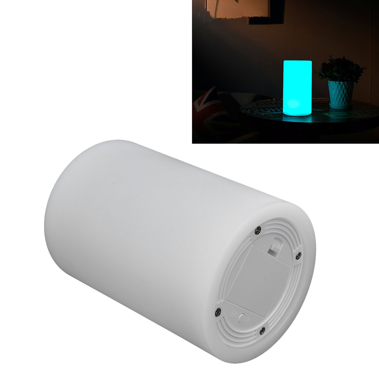 Remote Control LED Night Lamp 16 Color 4 Mode RGBW Cylindrical Desk Lamp for view 12