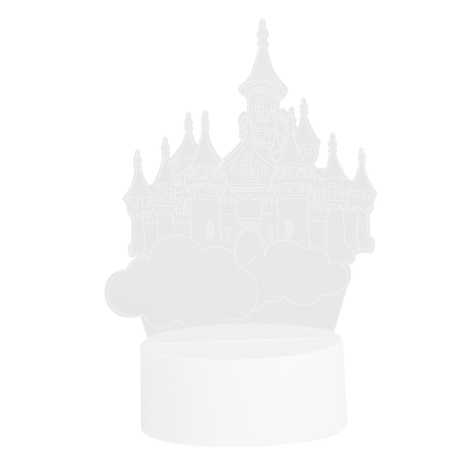 3Dimensional USB Night Light LED Castle Decorative Lamp for Holiday Gifts view 2