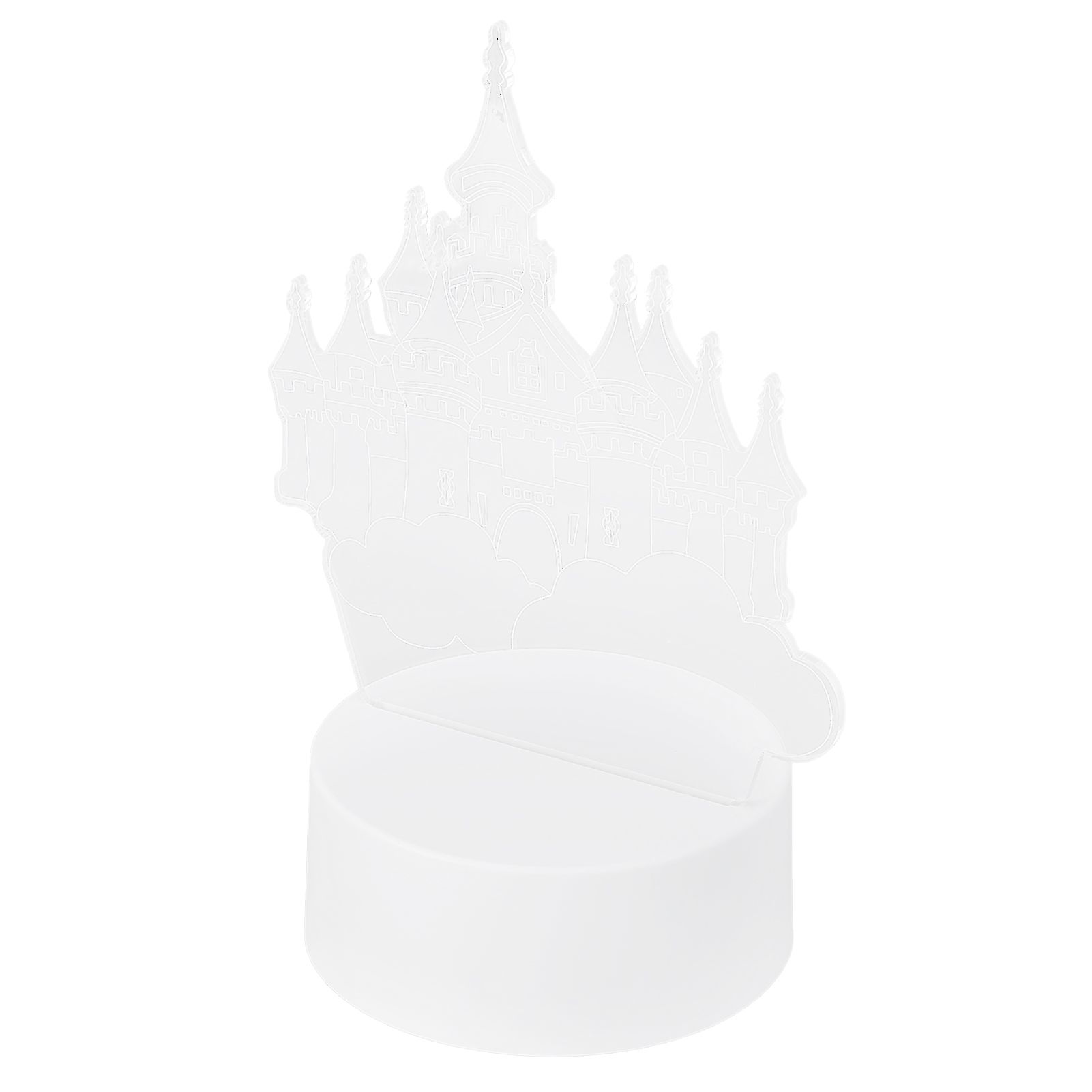 3Dimensional USB Night Light LED Castle Decorative Lamp for Holiday Gifts view 4