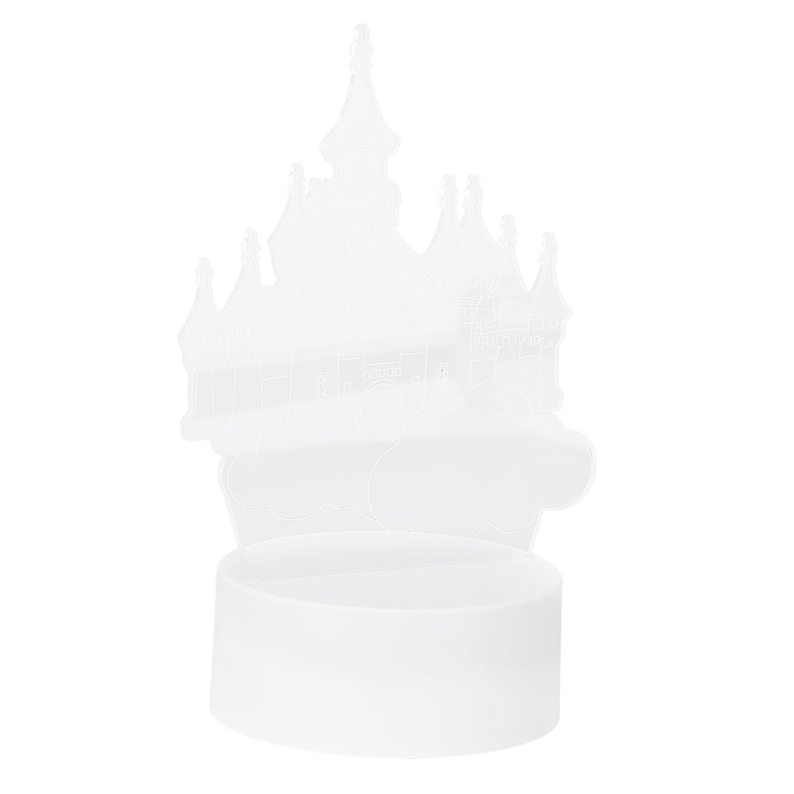 3Dimensional USB Night Light LED Castle Decorative Lamp for Holiday Gifts view 6