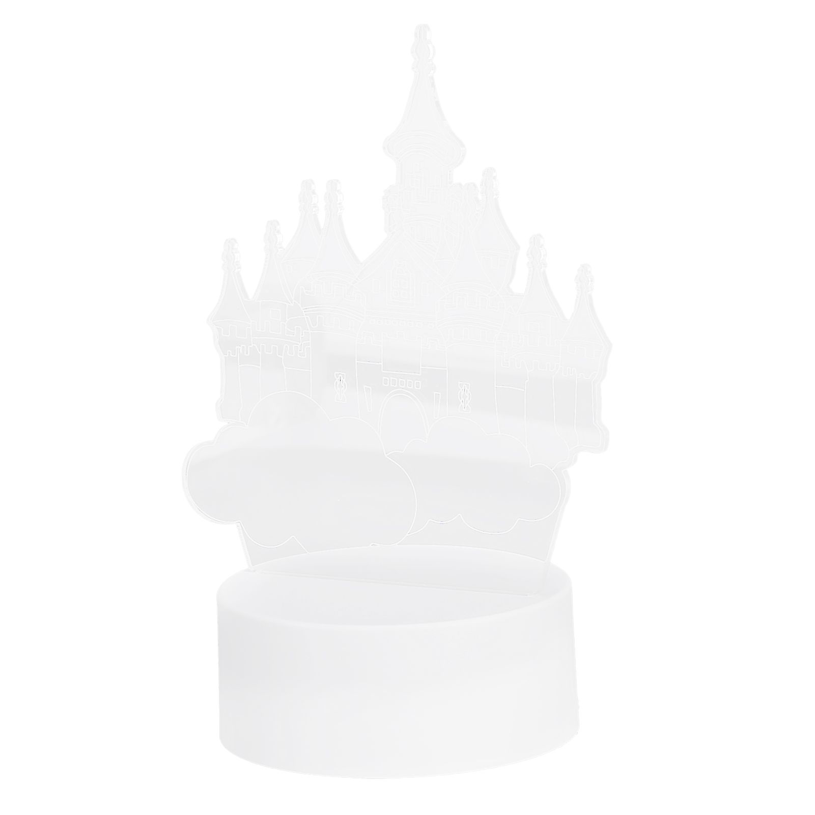 3Dimensional USB Night Light LED Castle Decorative Lamp for Holiday Gifts view 7
