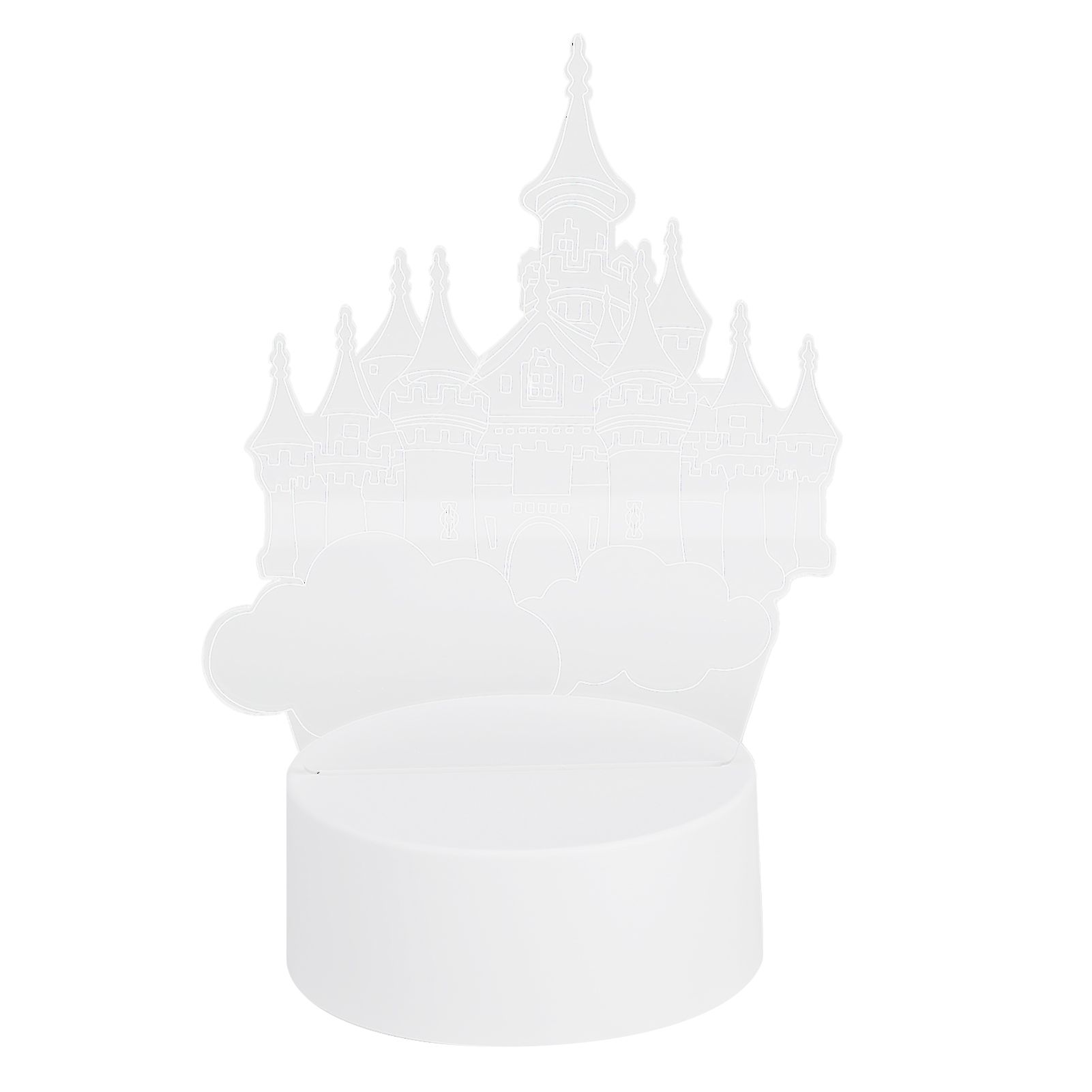 3Dimensional USB Night Light LED Castle Decorative Lamp for Holiday Gifts view 9