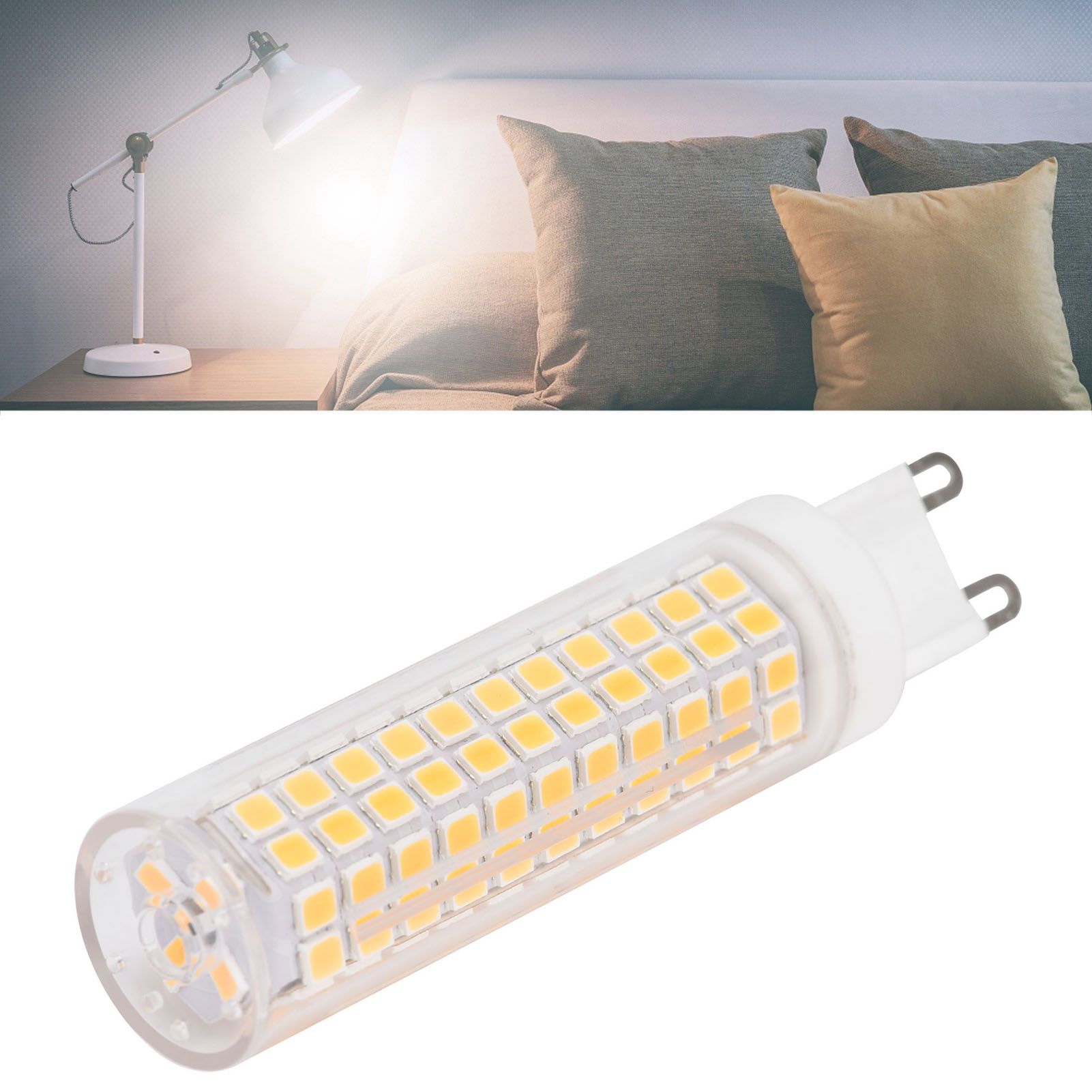 G9 136LED Bulb 15W 1200LM Dimmable Ceramics BiPin Corn Bulb for Home Indoor view 11