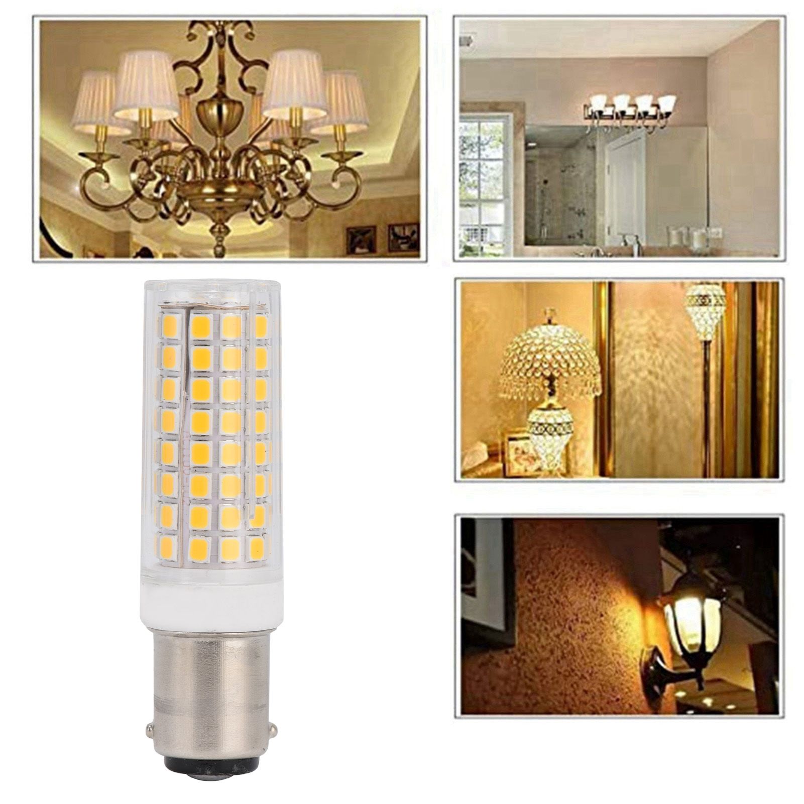 BA15D Bulb Dimmable 360° Lighting 1000LM 102LED Light Bulb for Chandelier view 12
