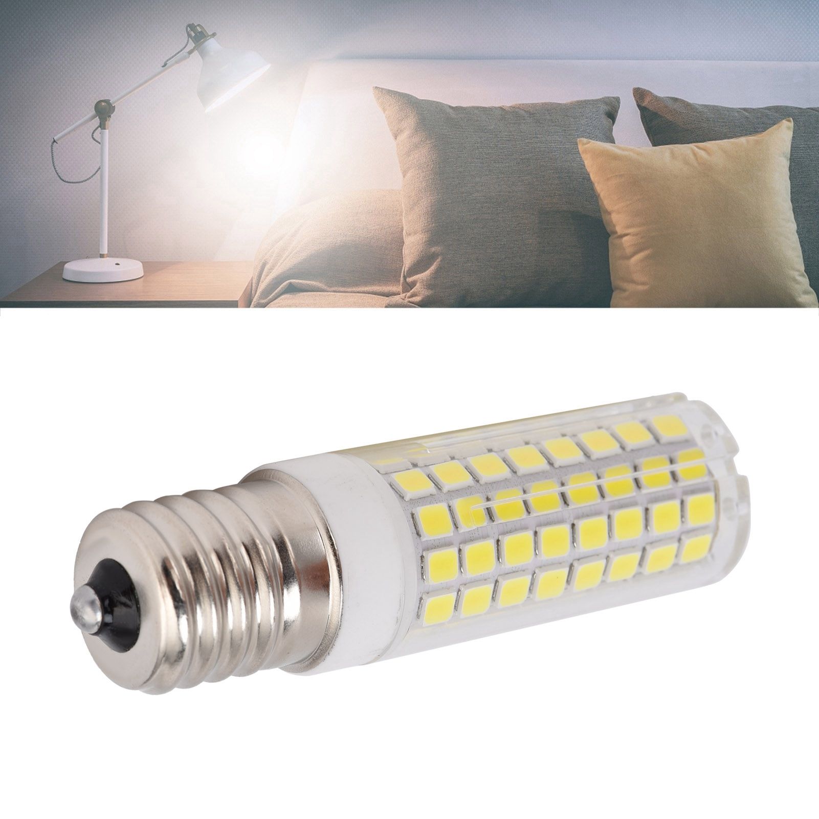 E17 Bulb LED Corn Lamp 1000LM 102LED Dimmable Light Bulb for Chandelier view 12