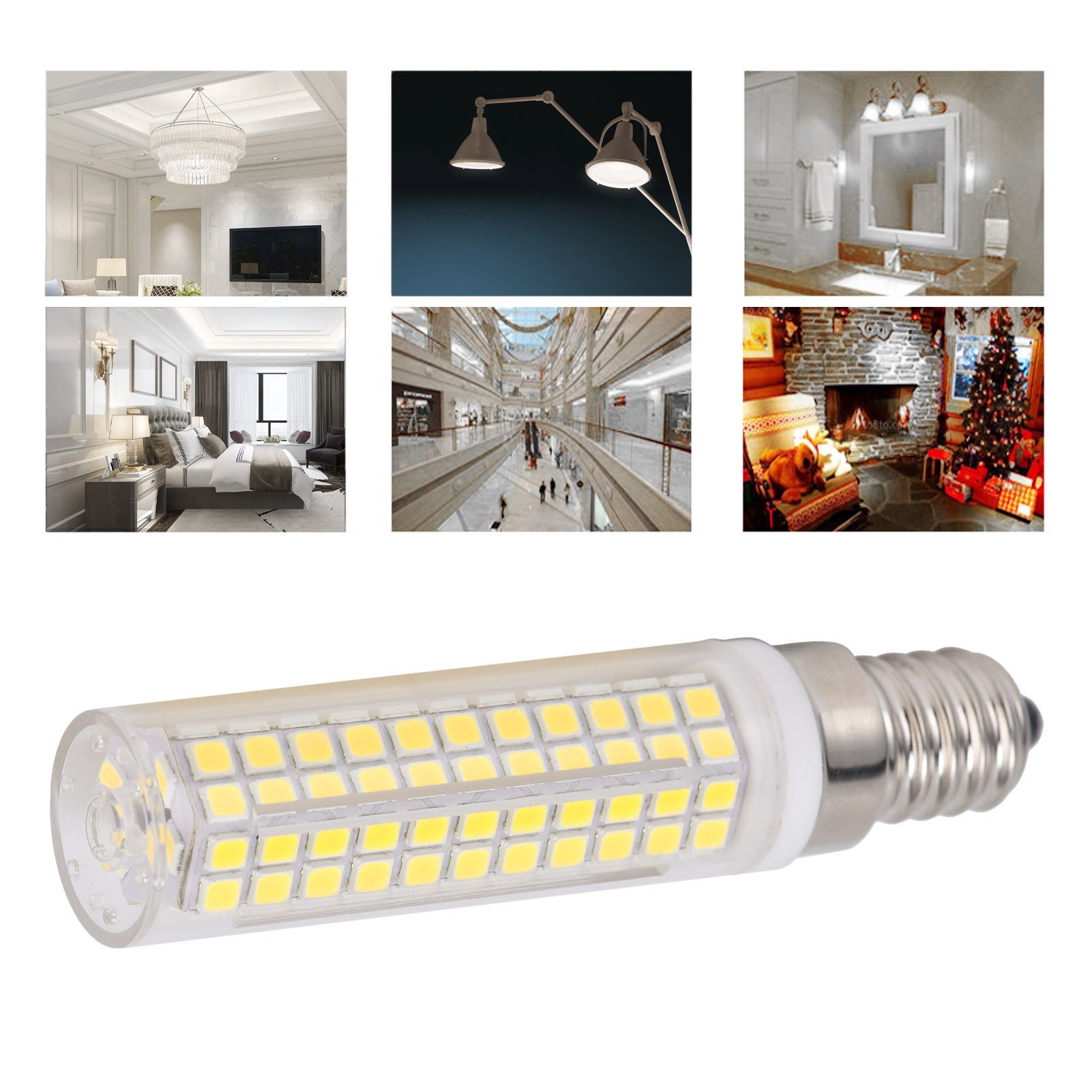 E14 Bulb LED Corn Lamp 1500LM 136LED Dimmable Light Bulb for Chandelier view 11
