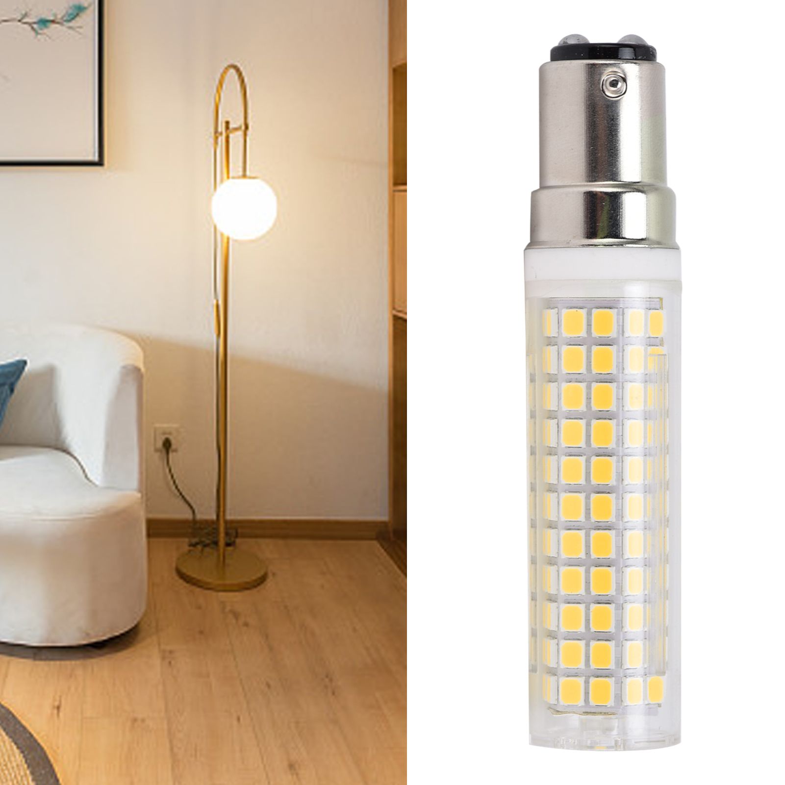 BA15D Bulb LED Corn Lamp 1500LM 136LED Dimmable Light Bulb for Chandelier view 12
