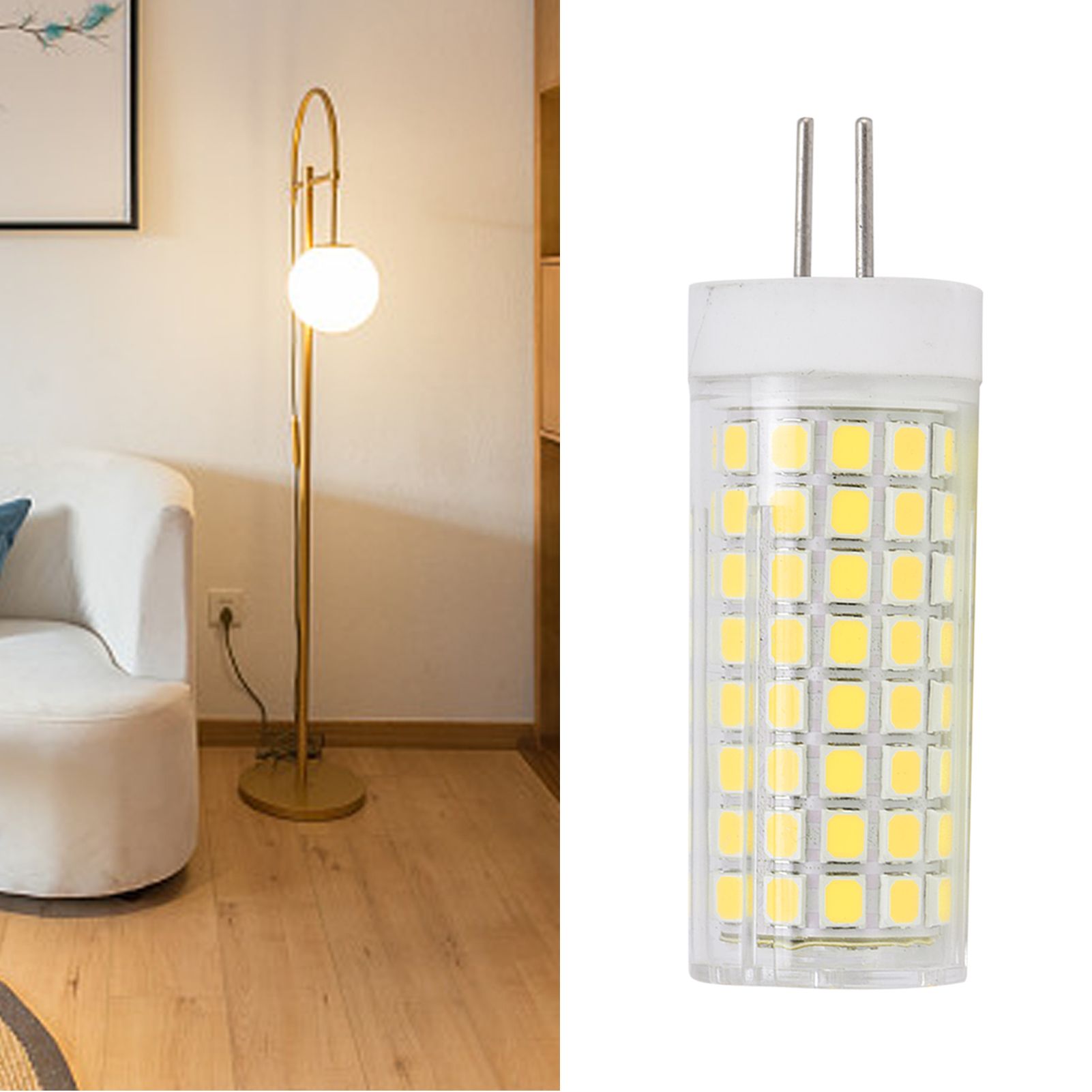 G8 Bulb LED Corn Lamp 1000LM 102LED Dimmable Light Bulb for Chandelier Ceiling view 12