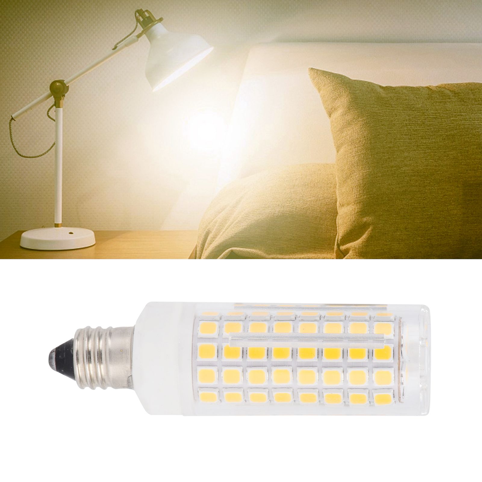 E11 LED Bulb 1000LM 102LED Dimmable Replacement Bulb for Chandelier Ceiling view 12