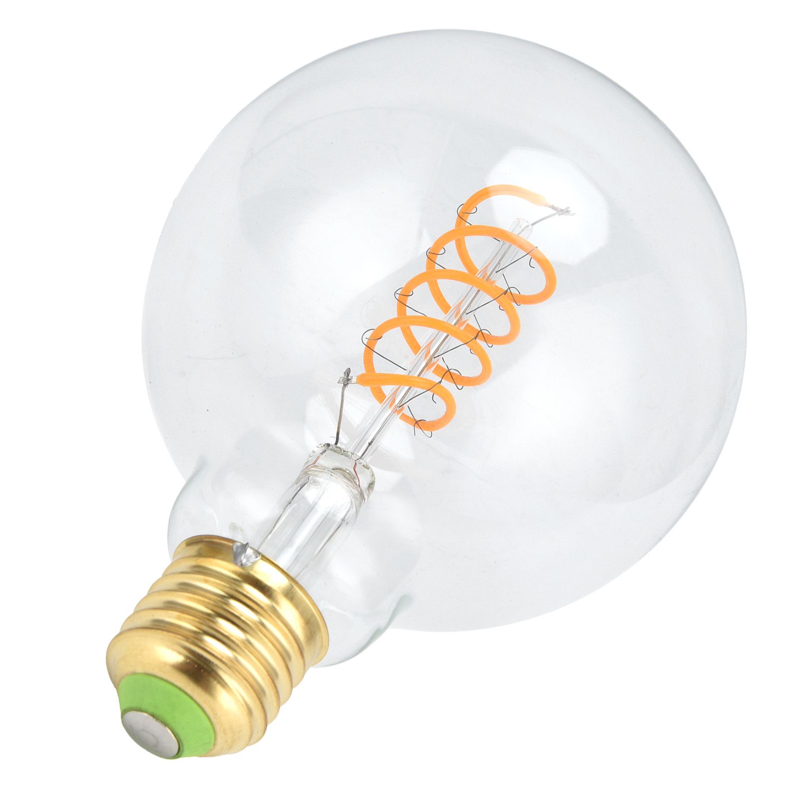 G95 LED Single Spiral Flexible Filament Light Bulb 27 4W 110V Retro Bulb for view 5