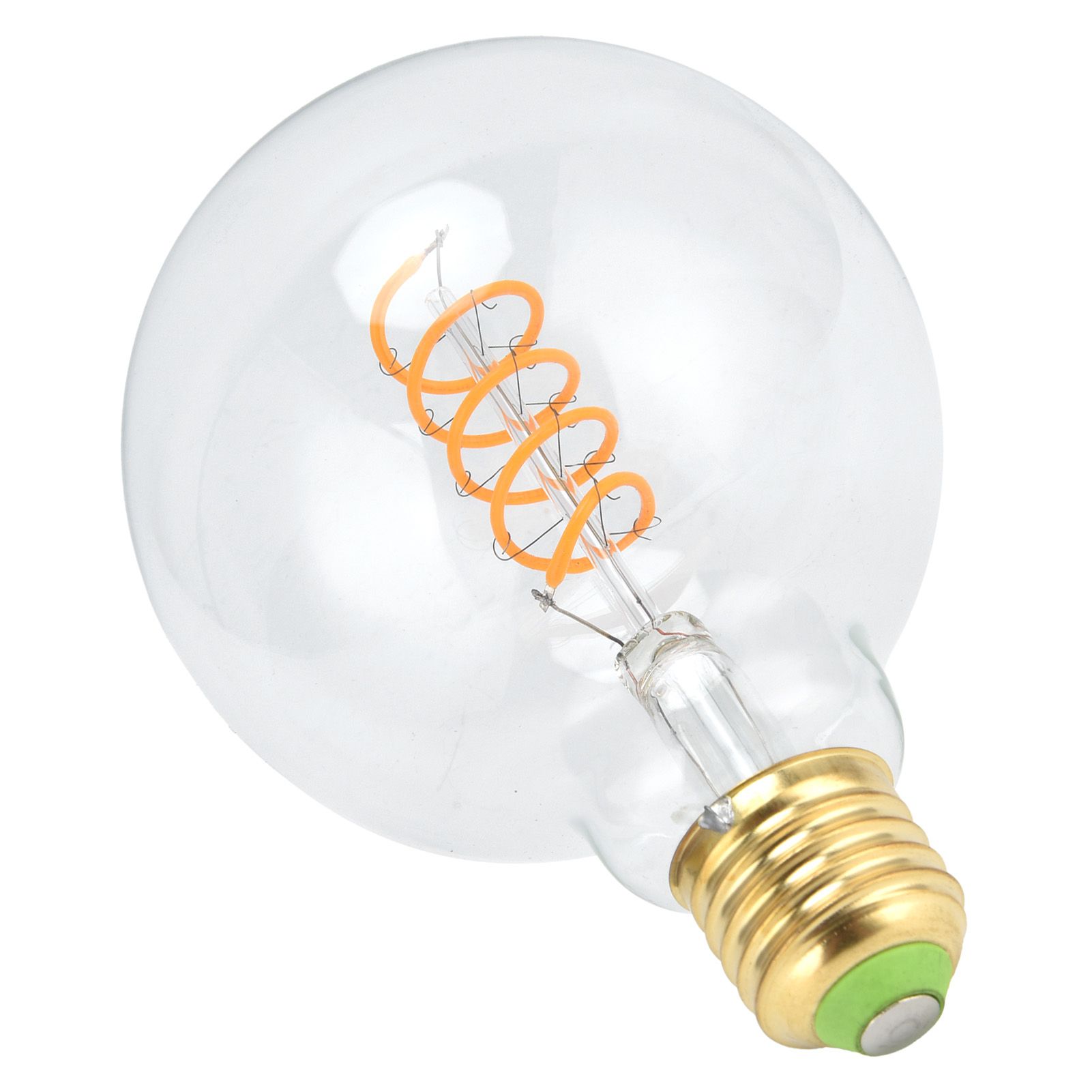 G95 LED Single Spiral Flexible Filament Light Bulb 27 4W 110V Retro Bulb for view 6